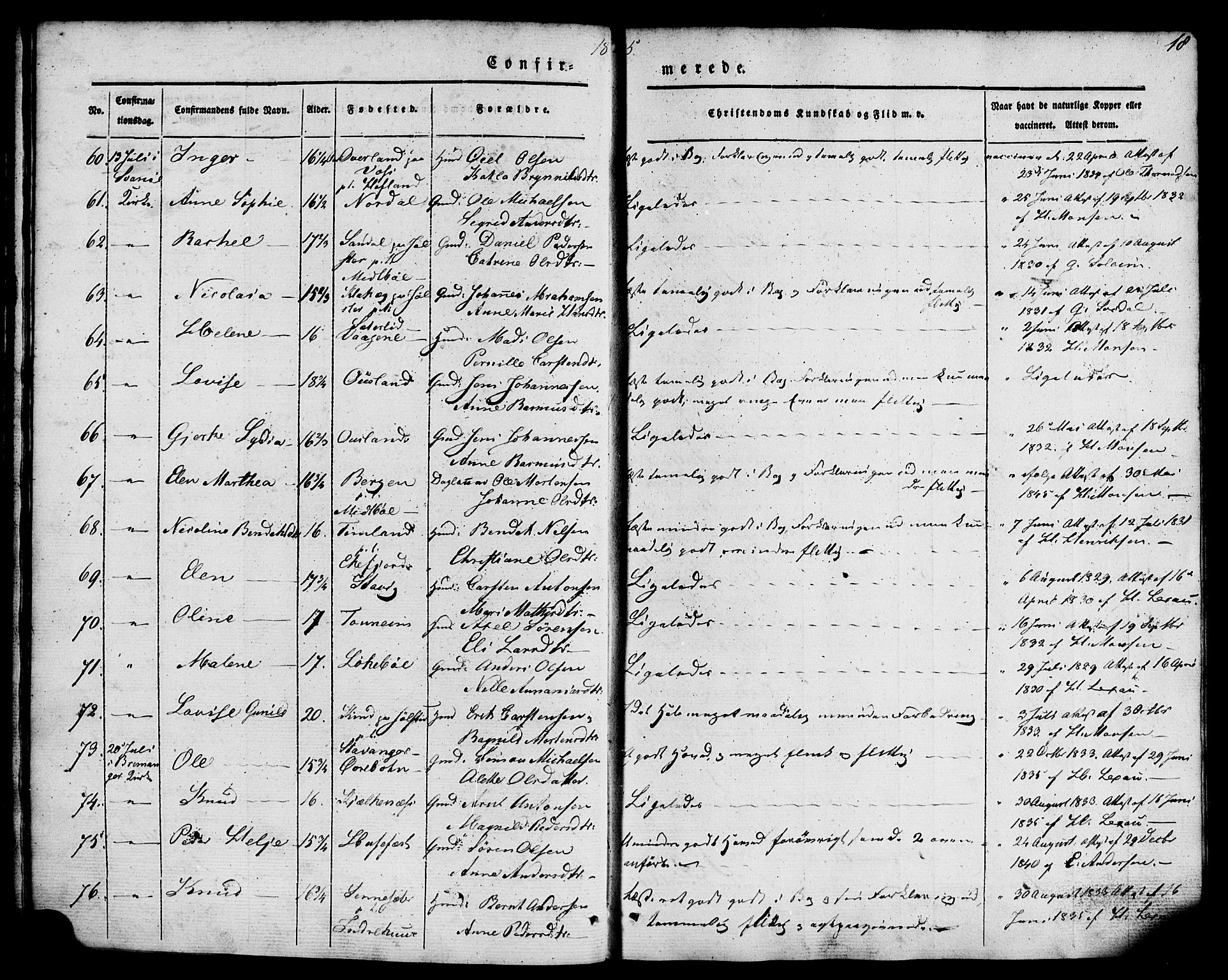 Kinn sokneprestembete, SAB/A-80801/H/Haa/Haaa/L0007: Parish register (official) no. A 7, 1841-1858, p. 18