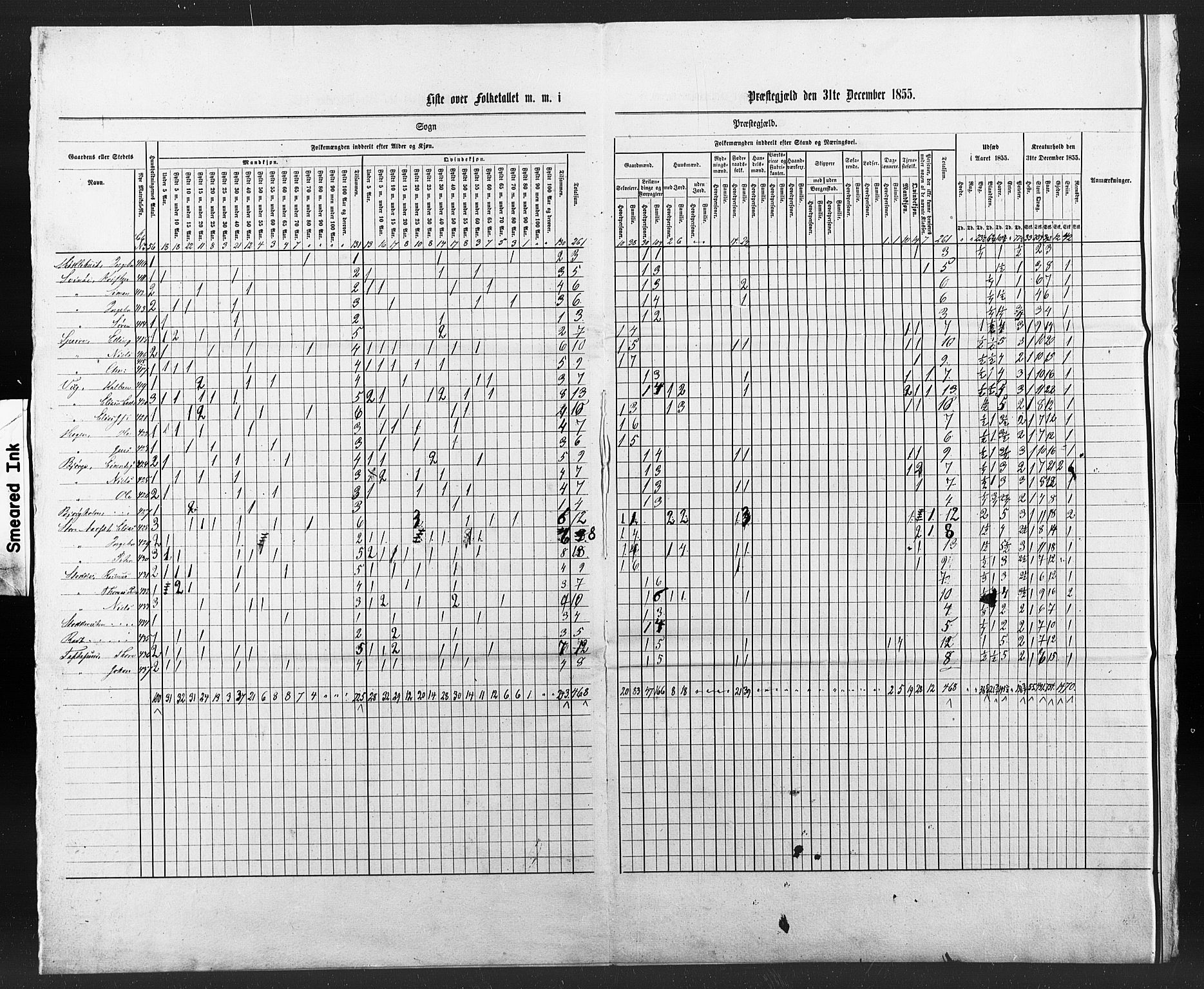 SAT, Census 1855 for Borgund, 1855, p. 60