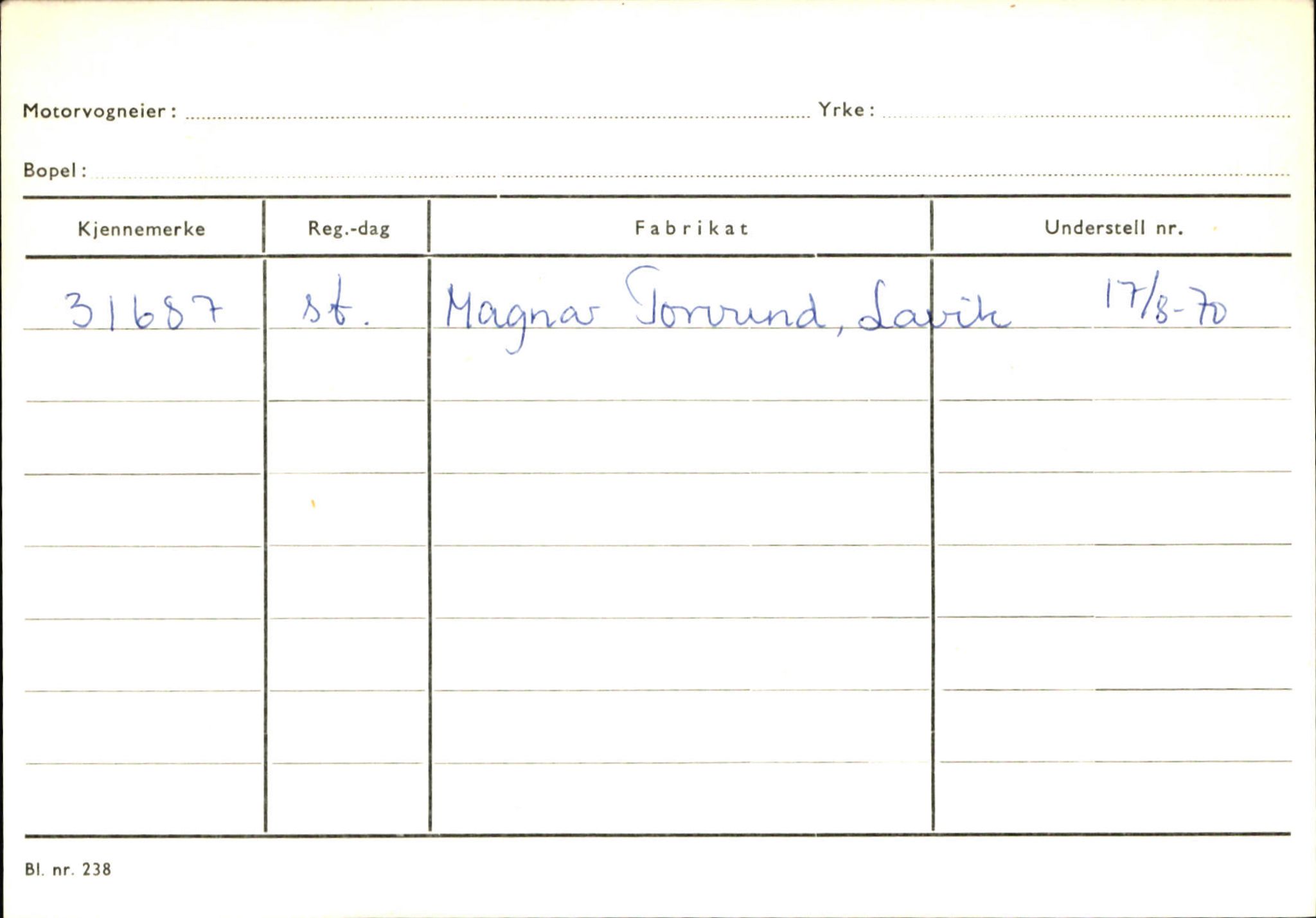 Statens vegvesen, Sogn og Fjordane vegkontor, AV/SAB-A-5301/4/F/L0131: Eigarregister Høyanger P-Å. Stryn S-Å, 1945-1975, p. 133