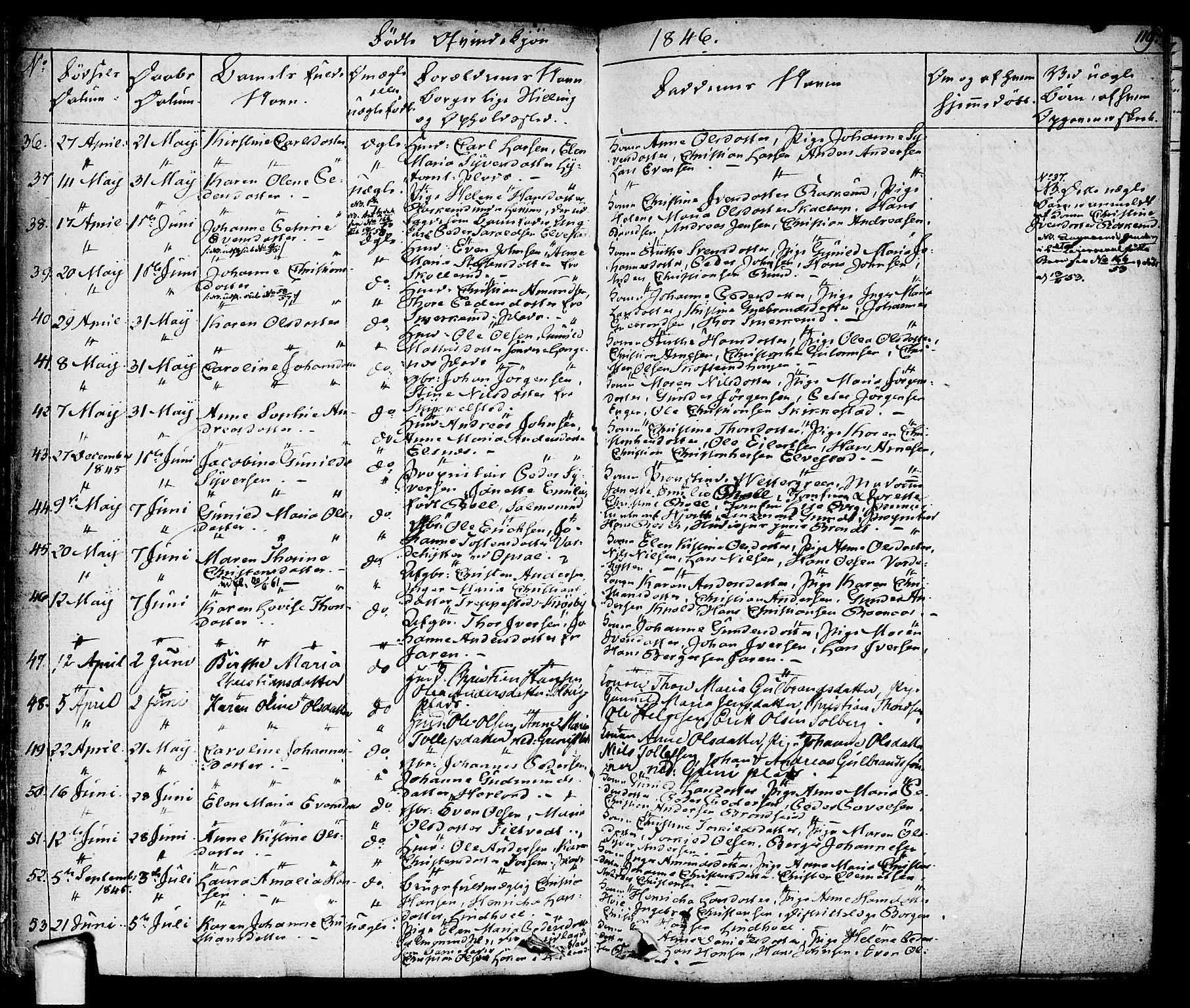 Eidsberg prestekontor Kirkebøker, AV/SAO-A-10905/F/Fa/L0008: Parish register (official) no. I 8, 1832-1848, p. 119