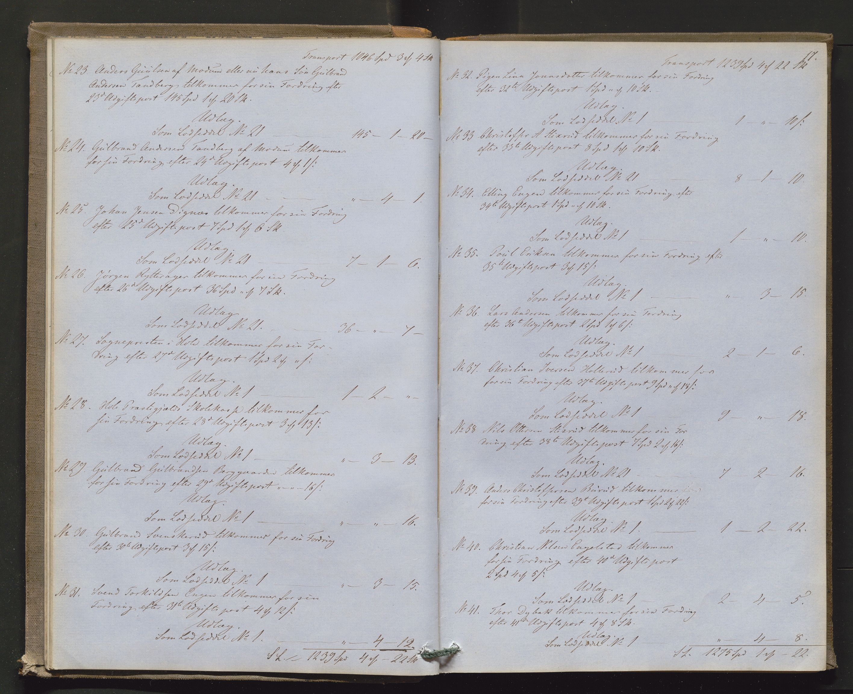 Ringerike sorenskriveri, AV/SAKO-A-105/H/Hb/Hbd/Hbda/L0004: Skifteutlodningsprotokoll, 1857-1862, p. 16b-17a