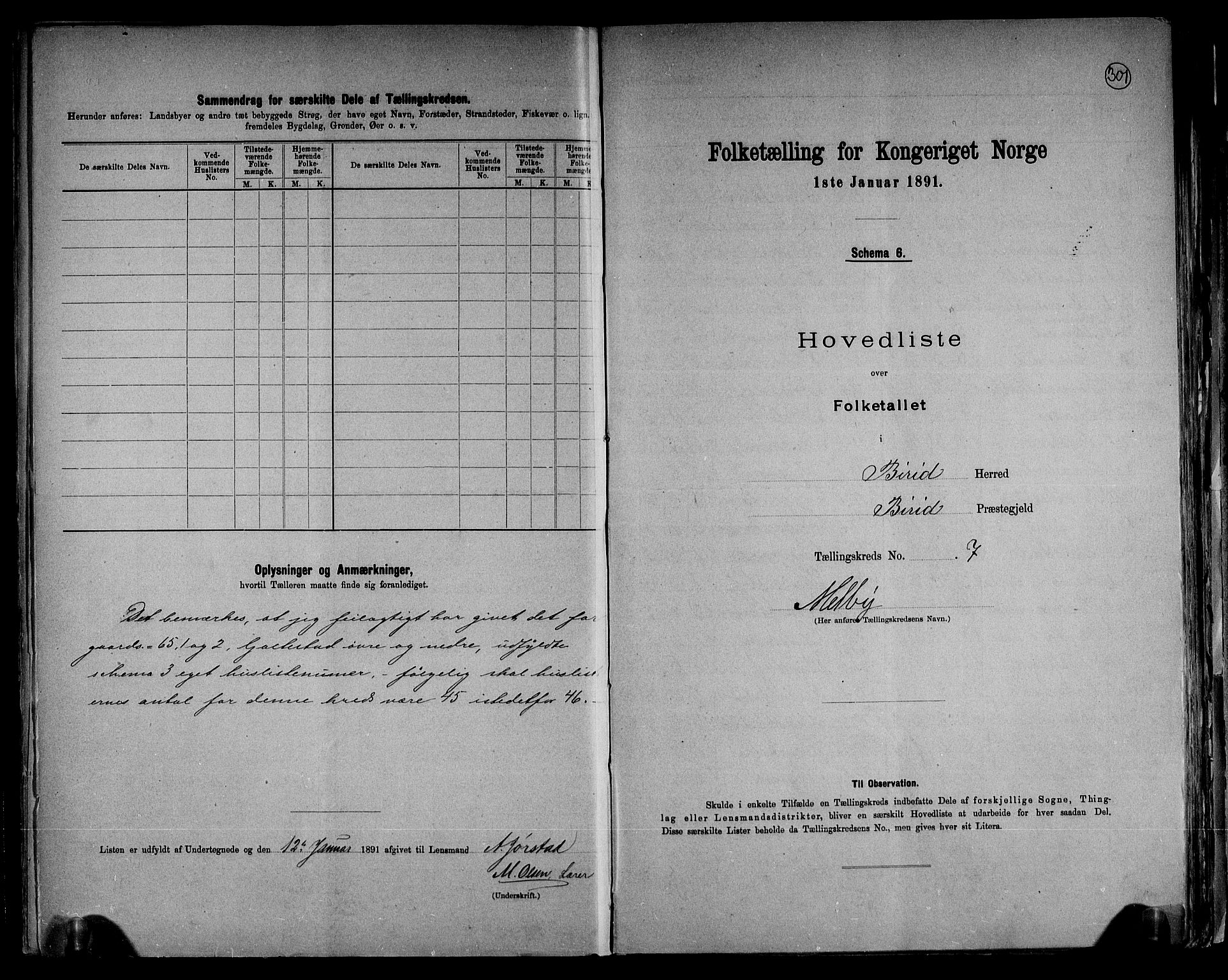 RA, 1891 census for 0525 Biri, 1891, p. 18