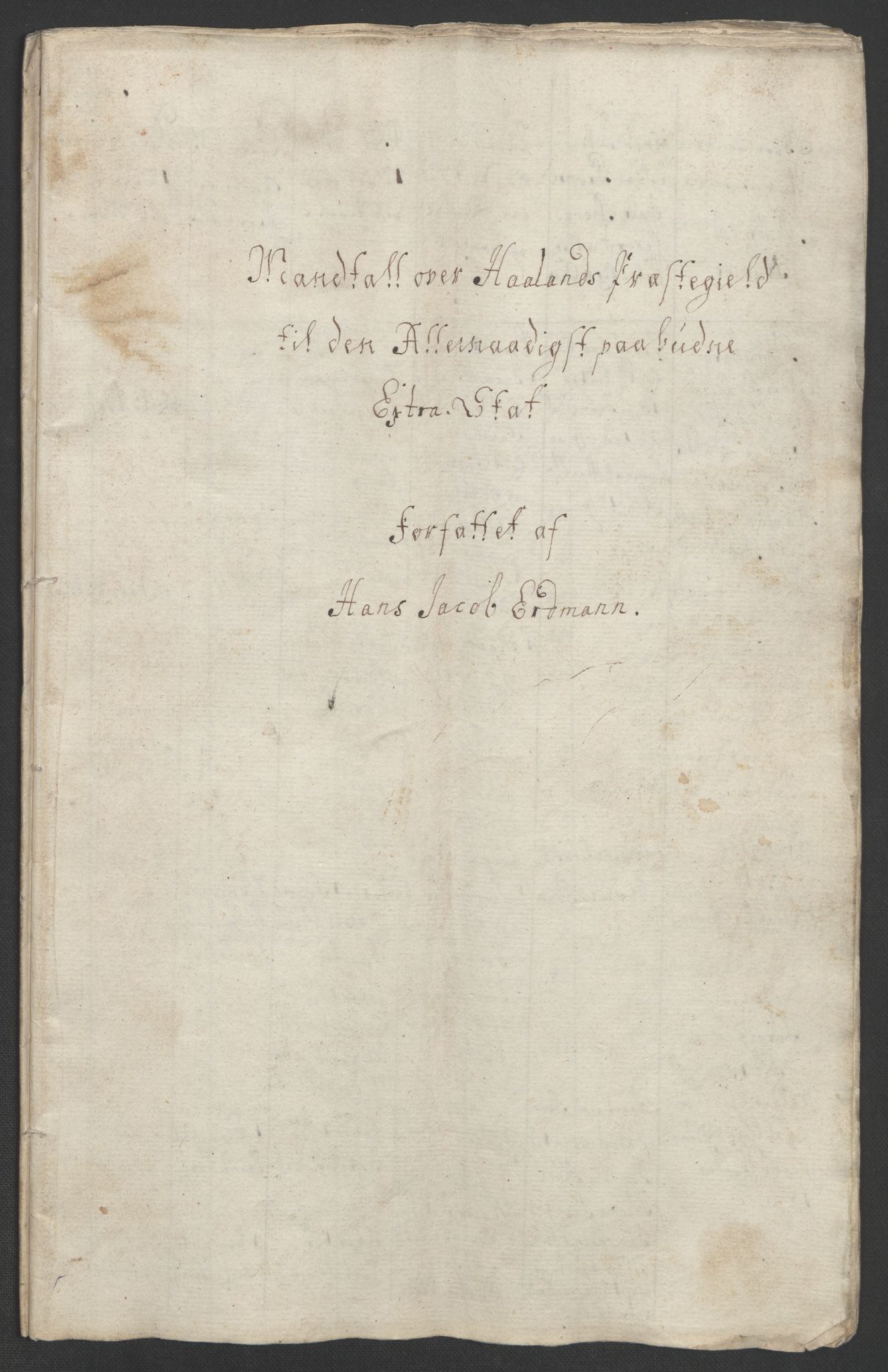 Rentekammeret inntil 1814, Realistisk ordnet avdeling, AV/RA-EA-4070/Ol/L0015/0002: [Gg 10]: Ekstraskatten, 23.09.1762. Stavanger by, Jæren og Dalane, Bergen / Jæren og Dalane, 1762-1764, p. 25