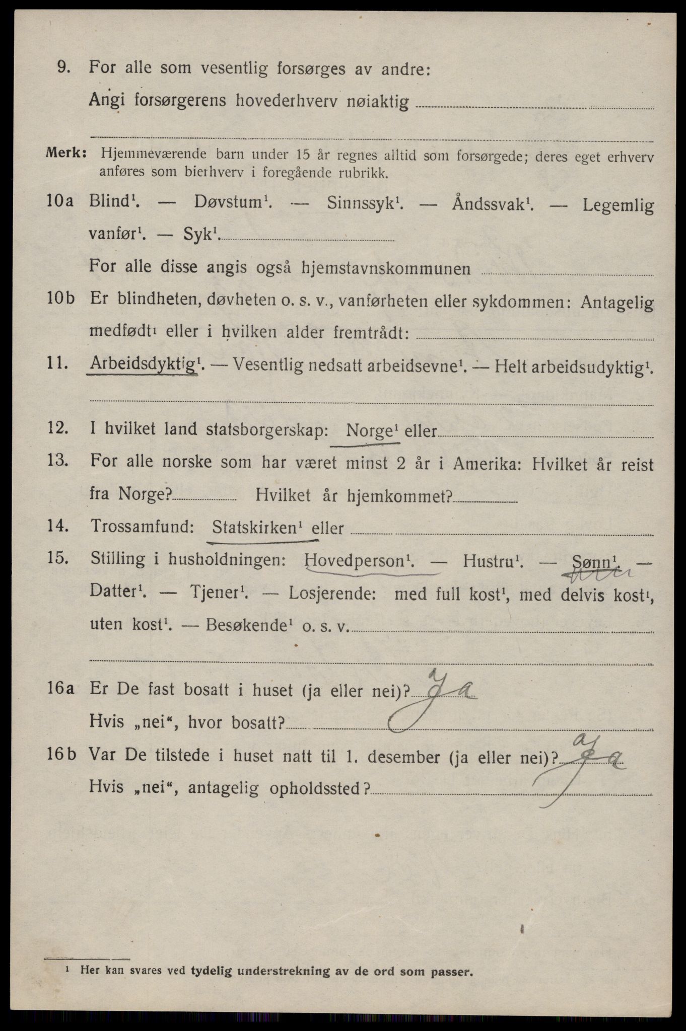 SAKO, 1920 census for Kviteseid, 1920, p. 3734