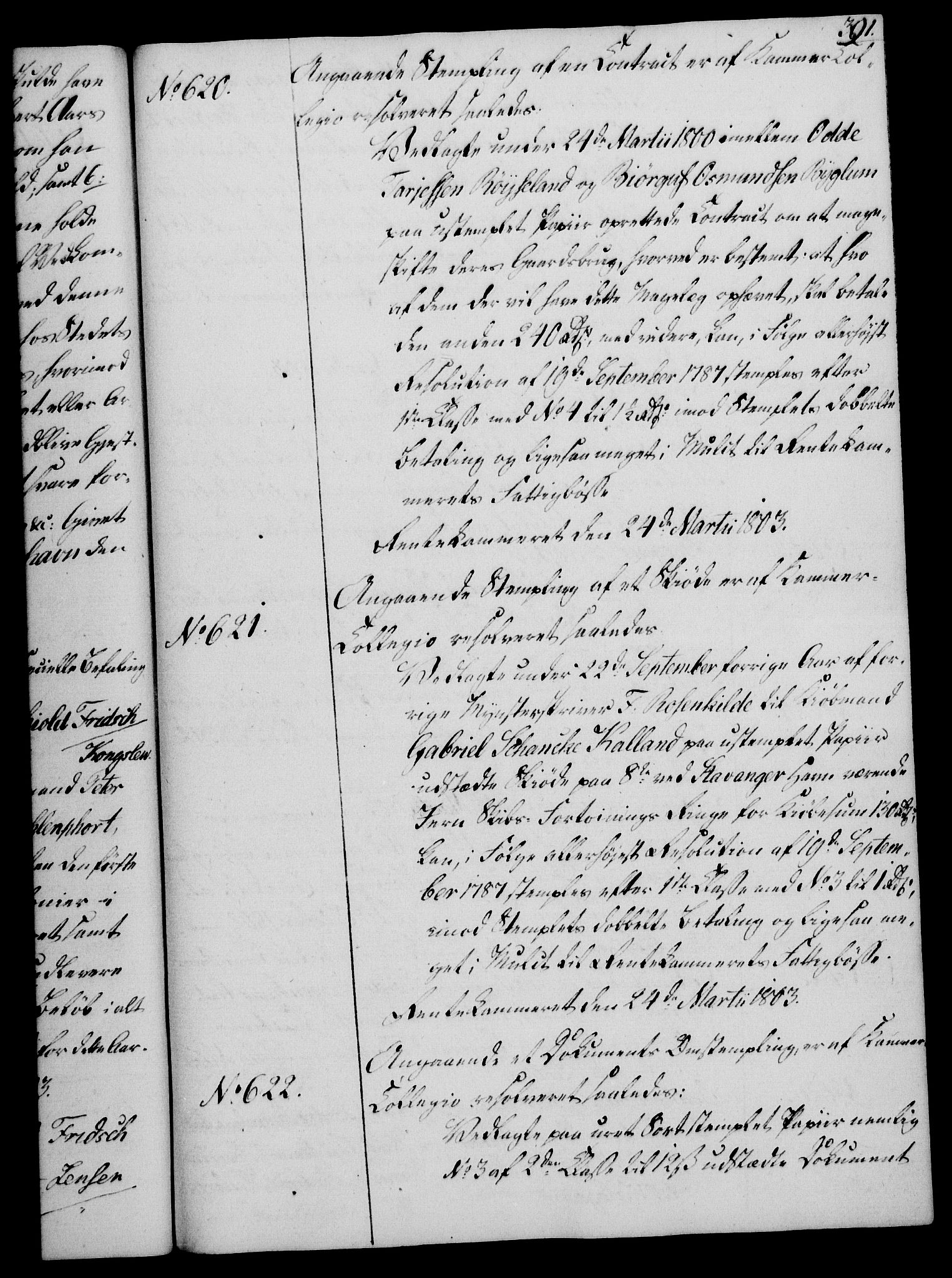 Rentekammeret, Kammerkanselliet, AV/RA-EA-3111/G/Gg/Gga/L0017: Norsk ekspedisjonsprotokoll med register (merket RK 53.17), 1801-1803, p. 391