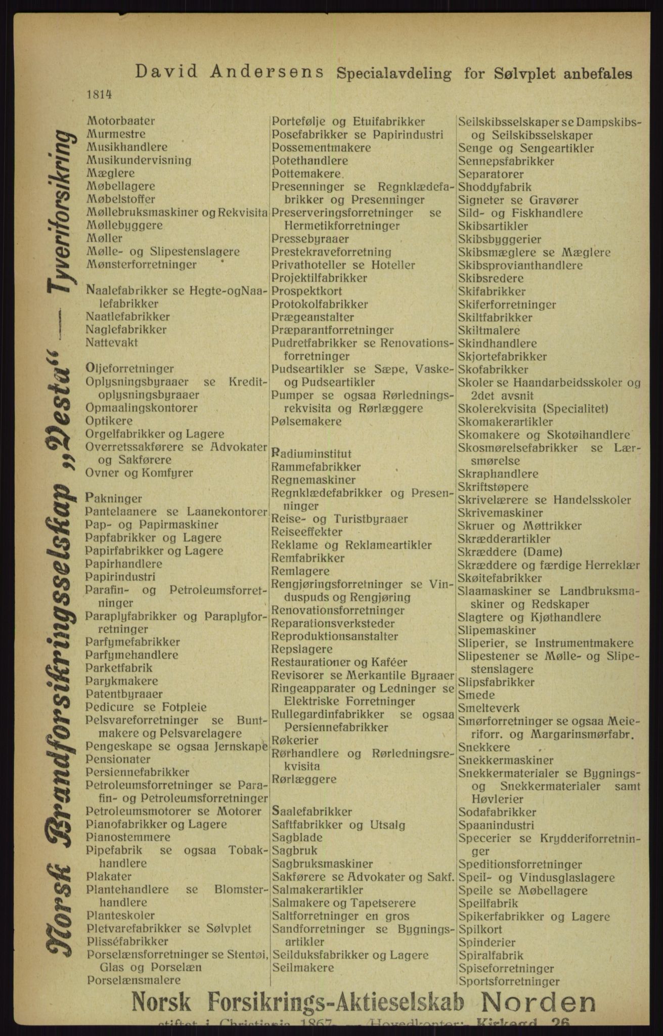 Kristiania/Oslo adressebok, PUBL/-, 1916, p. 1814