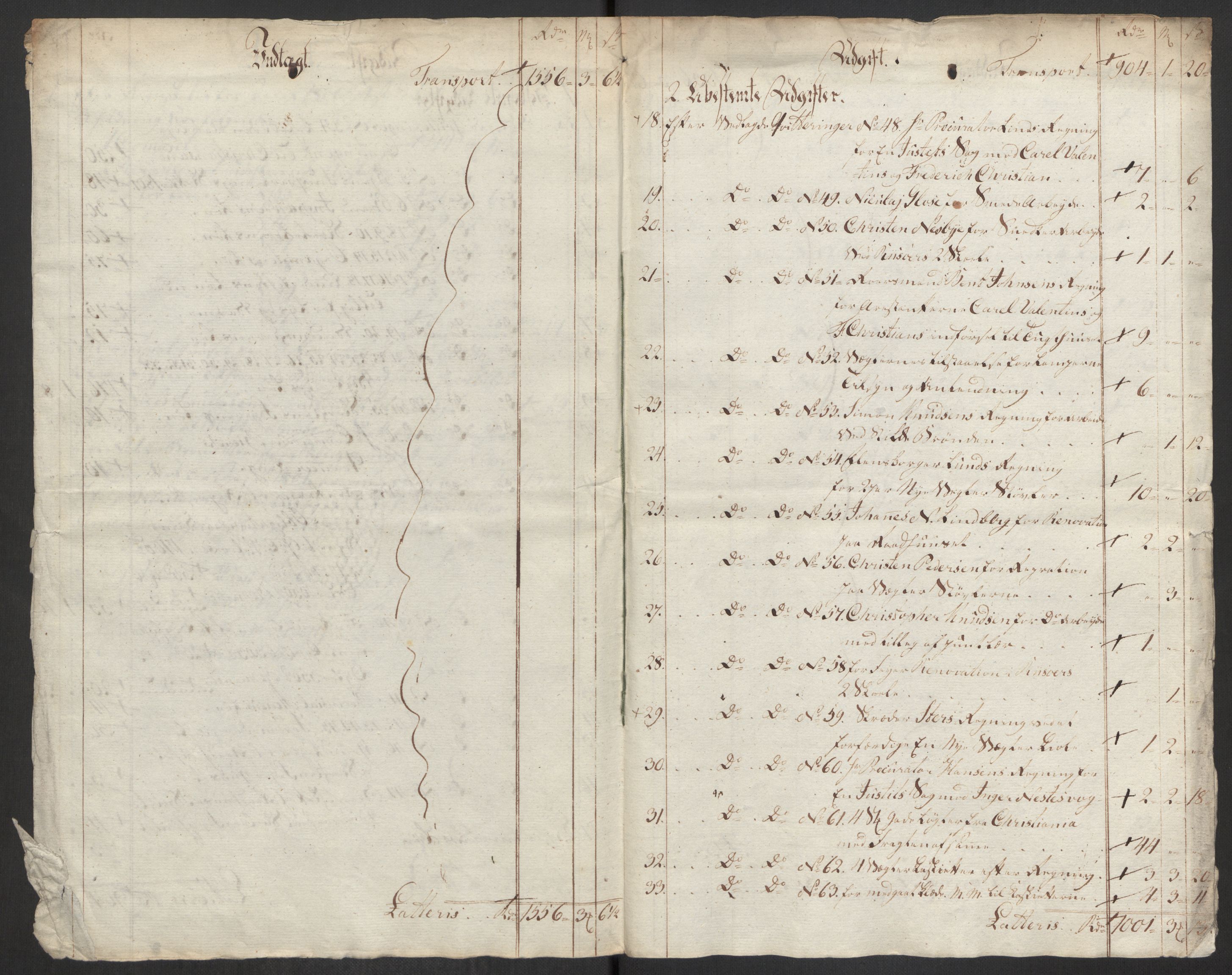 Danske Kanselli 1800-1814, AV/RA-EA-3024/K/Kk/Kka/Kkac/L0236: Kjøpstadregnskap Øster Risør, 1801-1804, p. 13