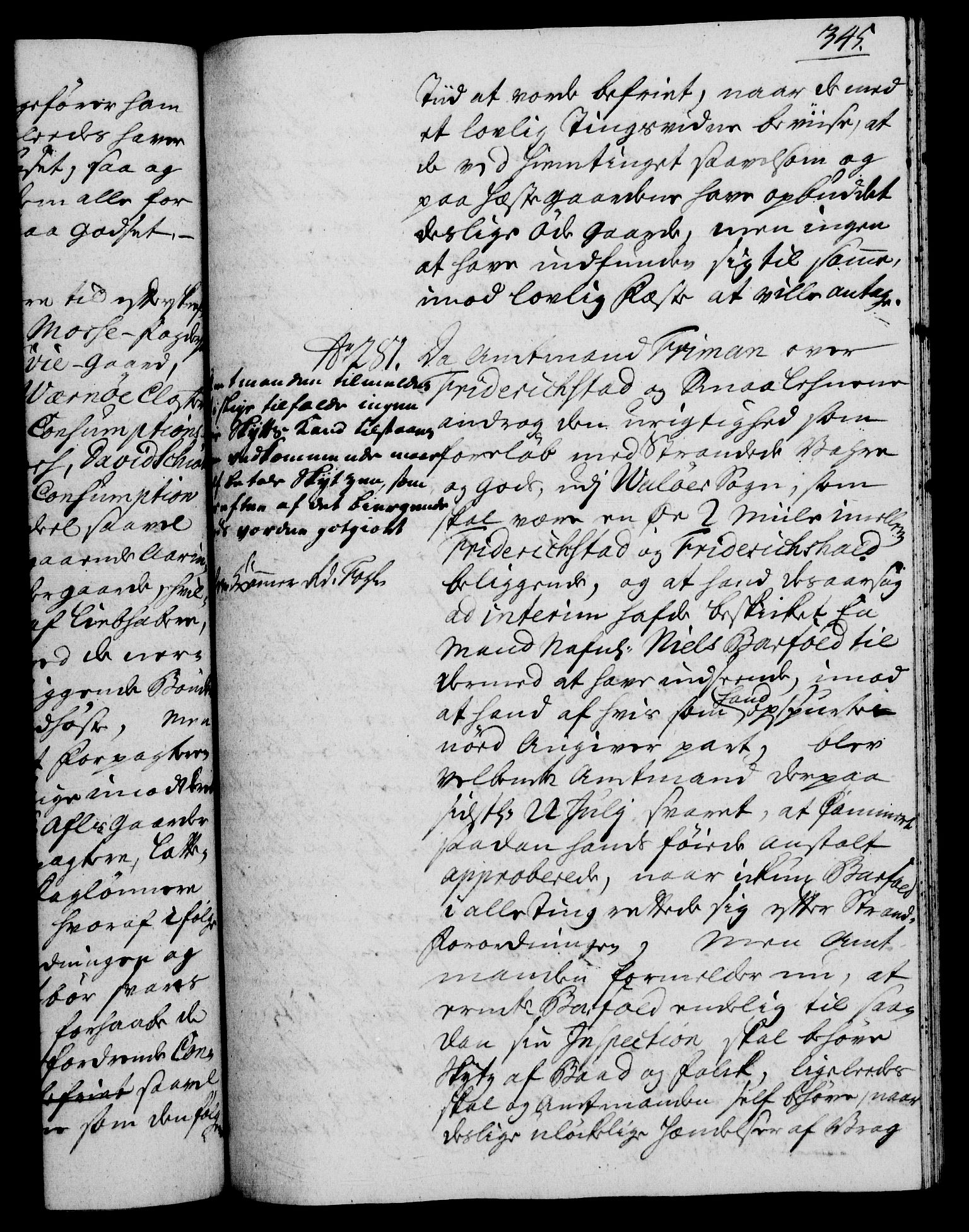 Rentekammeret, Kammerkanselliet, RA/EA-3111/G/Gh/Gha/L0023: Norsk ekstraktmemorialprotokoll (merket RK 53.68), 1741-1742, p. 345