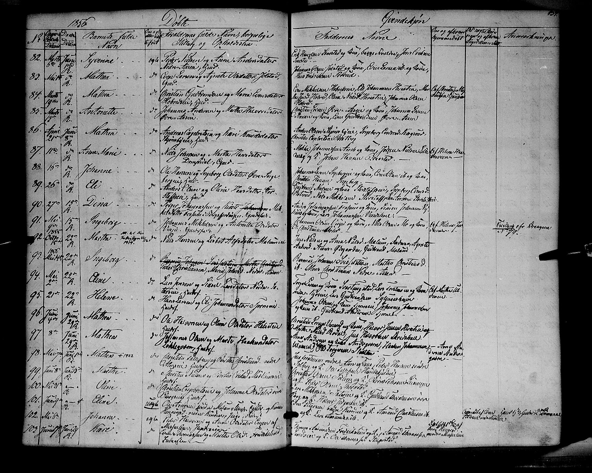 Ringsaker prestekontor, AV/SAH-PREST-014/K/Ka/L0009: Parish register (official) no. 9, 1850-1860, p. 137