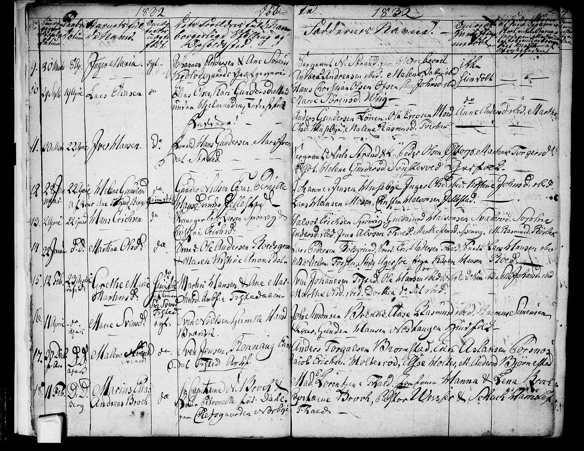 Berg prestekontor Kirkebøker, AV/SAO-A-10902/F/Fa/L0003: Parish register (official) no. I 3, 1832-1842, p. 2