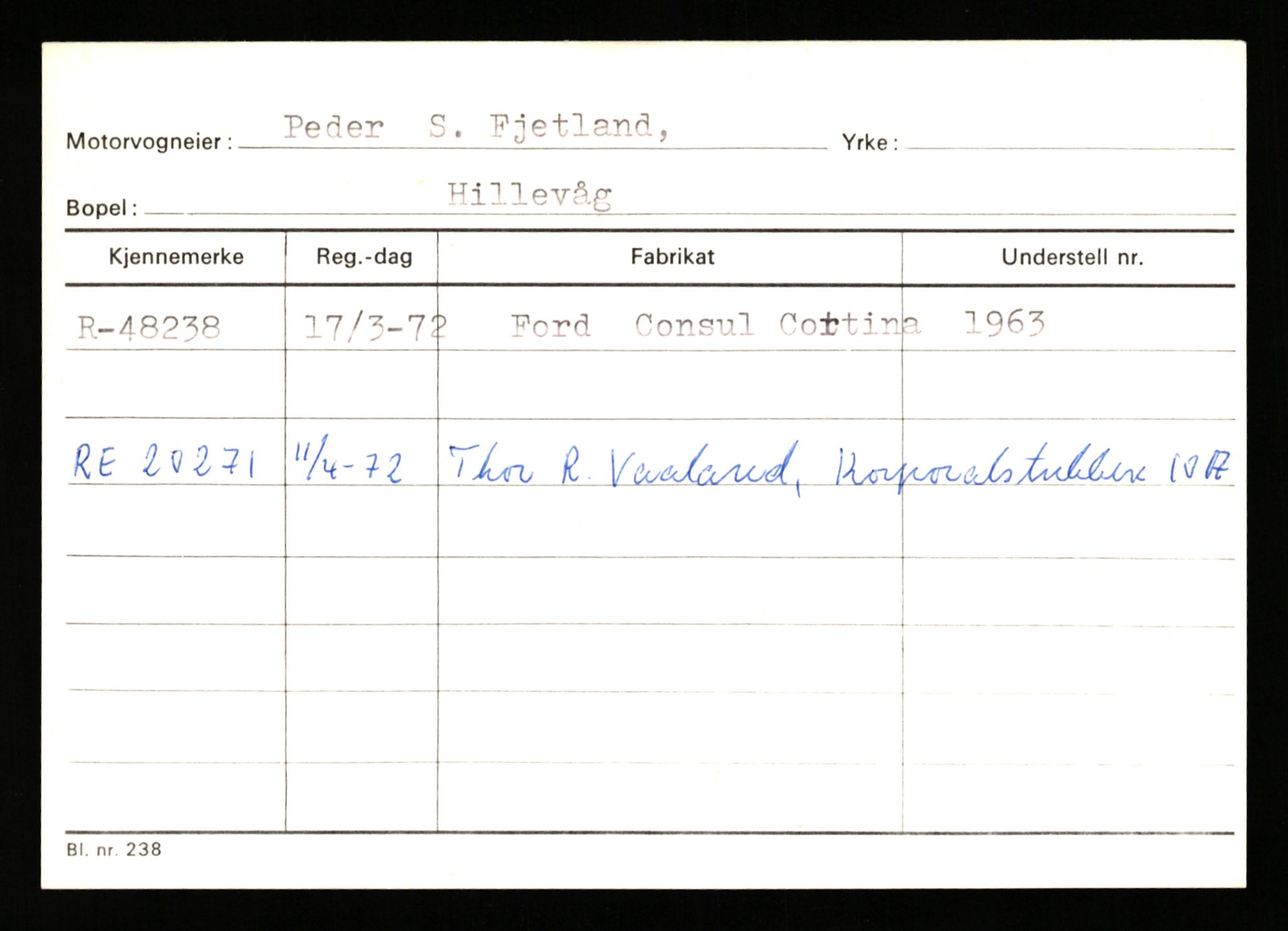 Stavanger trafikkstasjon, AV/SAST-A-101942/0/G/L0006: Registreringsnummer: 34250 - 49007, 1930-1971, p. 3310