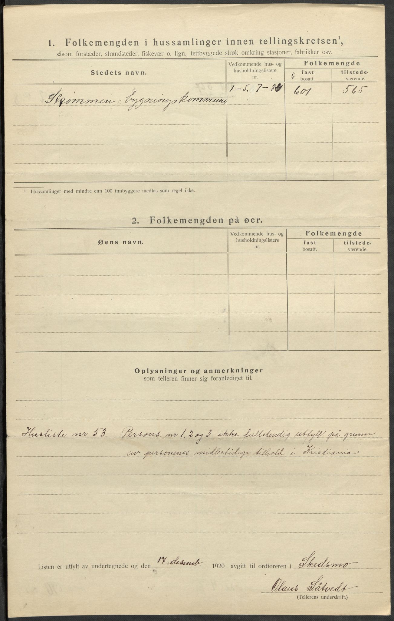 SAO, 1920 census for Skedsmo, 1920, p. 25