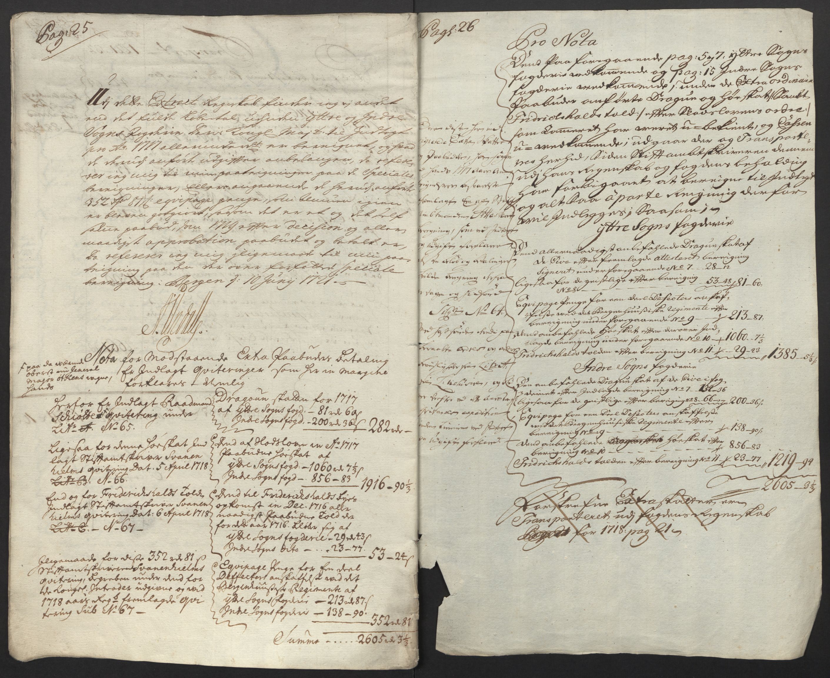 Rentekammeret inntil 1814, Reviderte regnskaper, Fogderegnskap, AV/RA-EA-4092/R52/L3321: Fogderegnskap Sogn, 1717-1718, p. 17