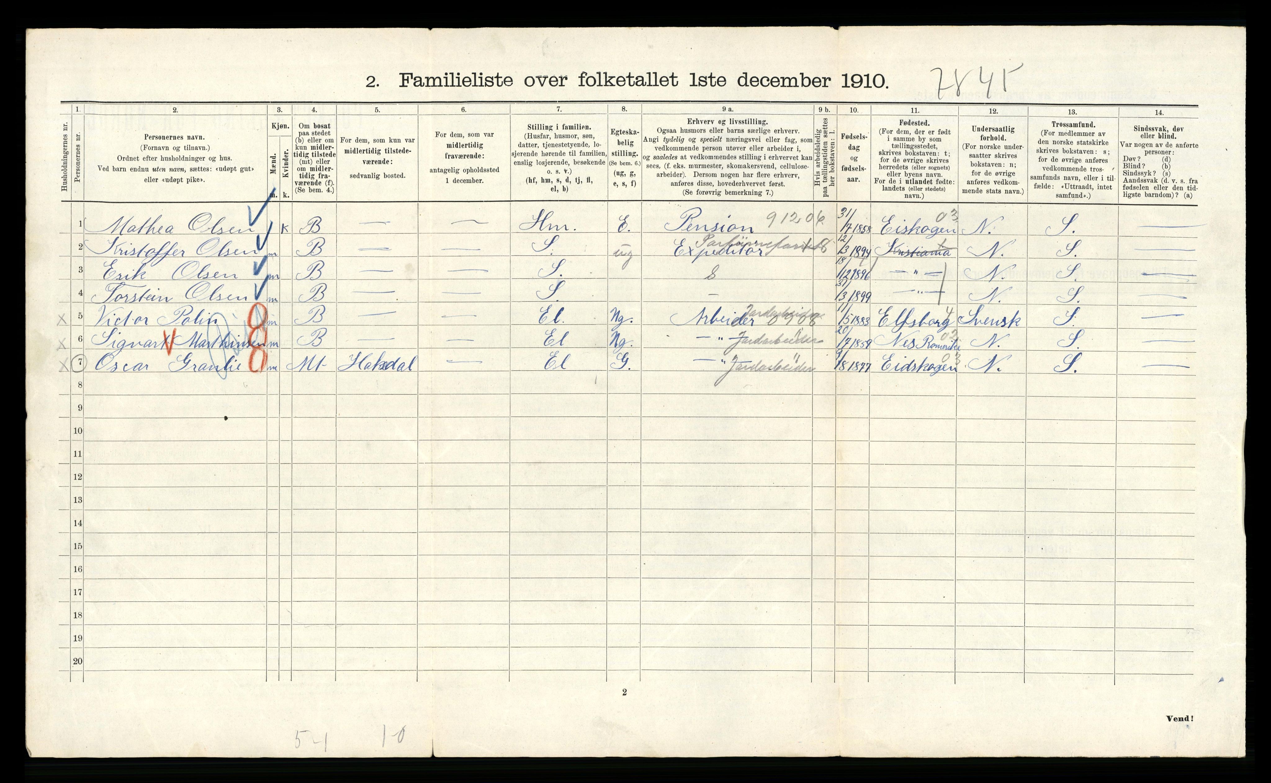 RA, 1910 census for Kristiania, 1910, p. 82120