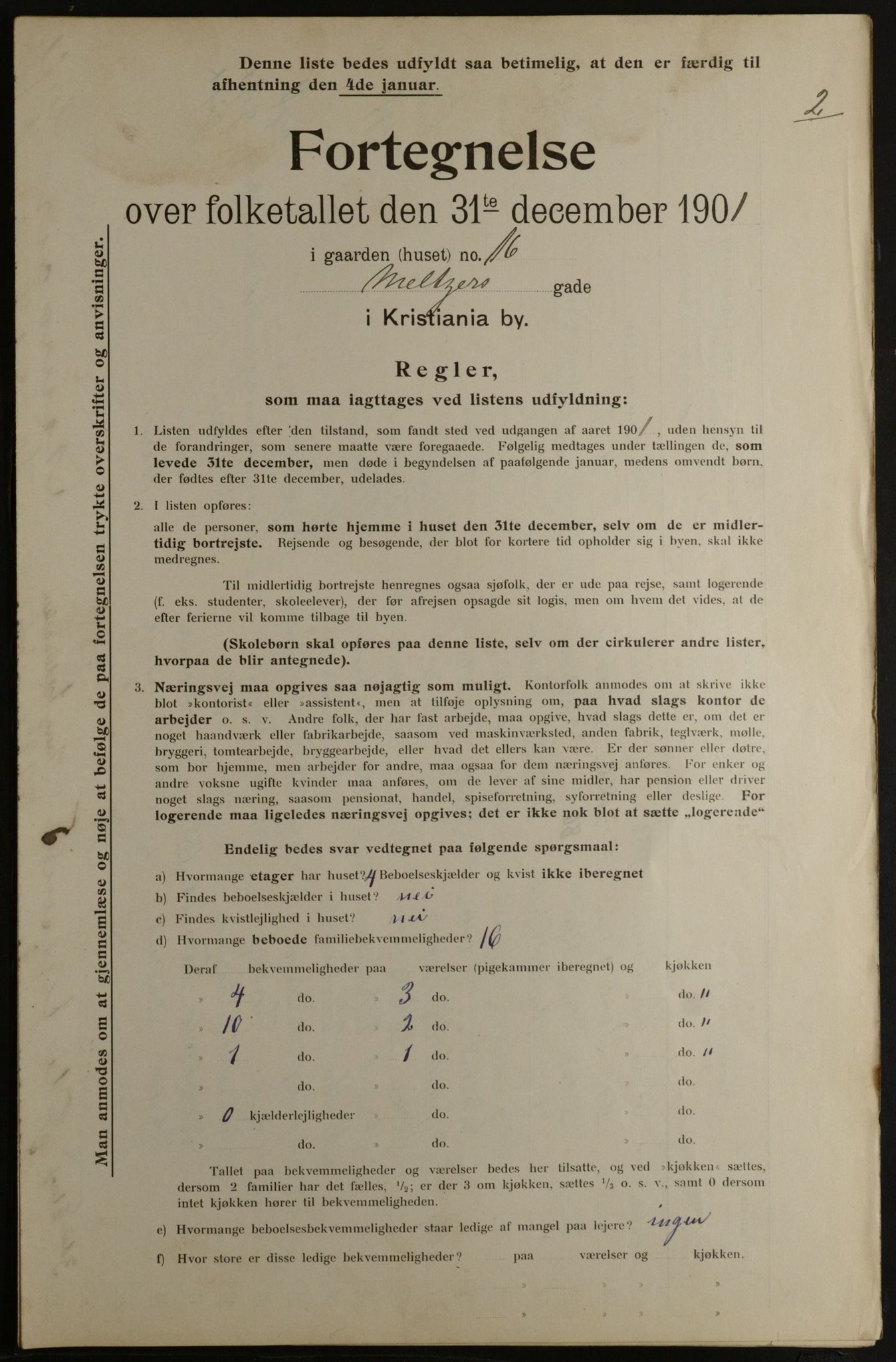 OBA, Municipal Census 1901 for Kristiania, 1901, p. 10048