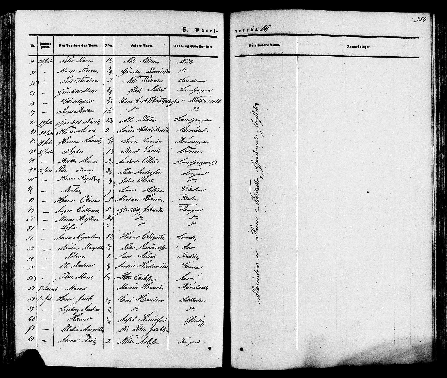 Eidanger kirkebøker, SAKO/A-261/F/Fa/L0010: Parish register (official) no. 10, 1859-1874, p. 356