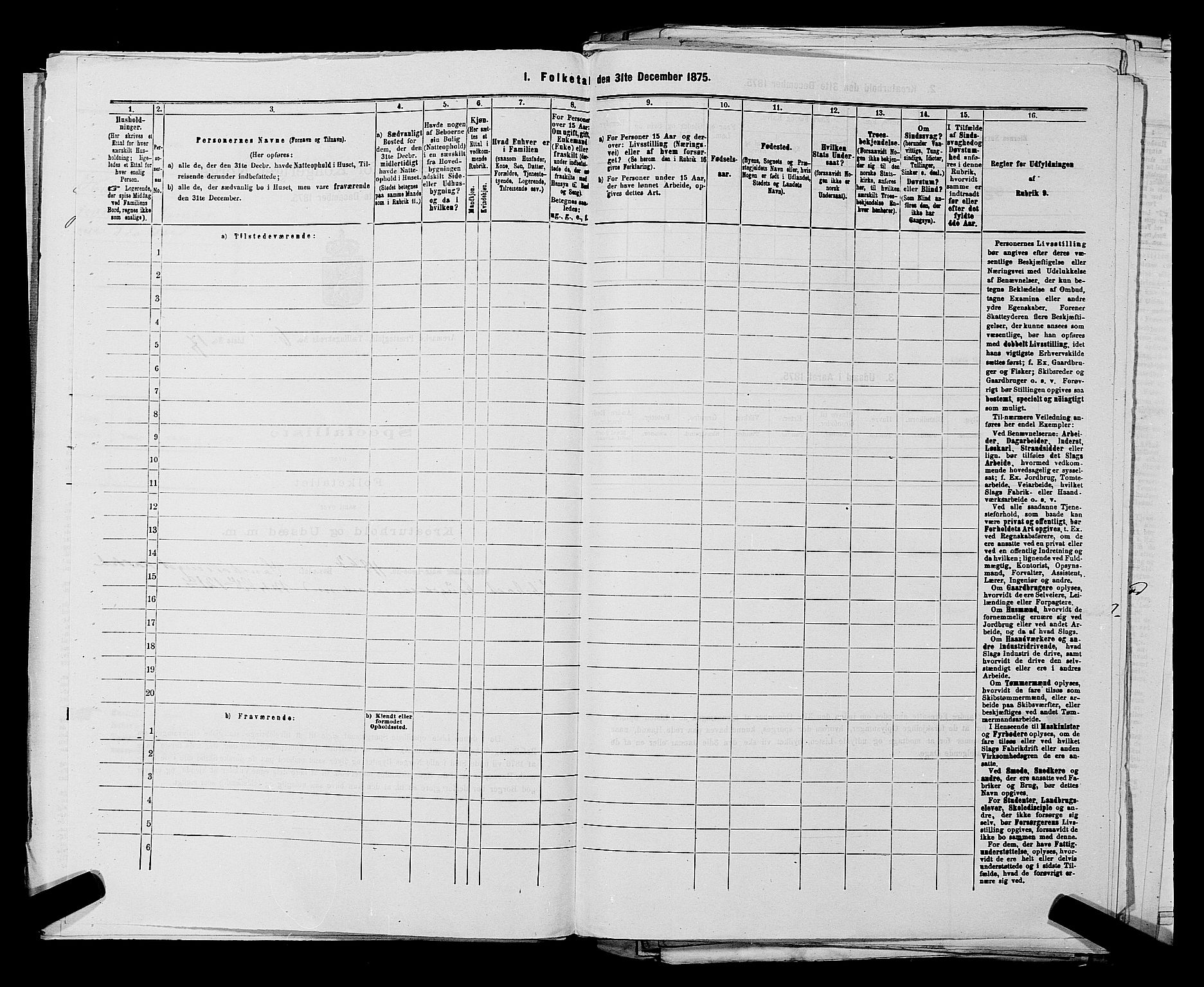 RA, 1875 census for 0118P Aremark, 1875, p. 852