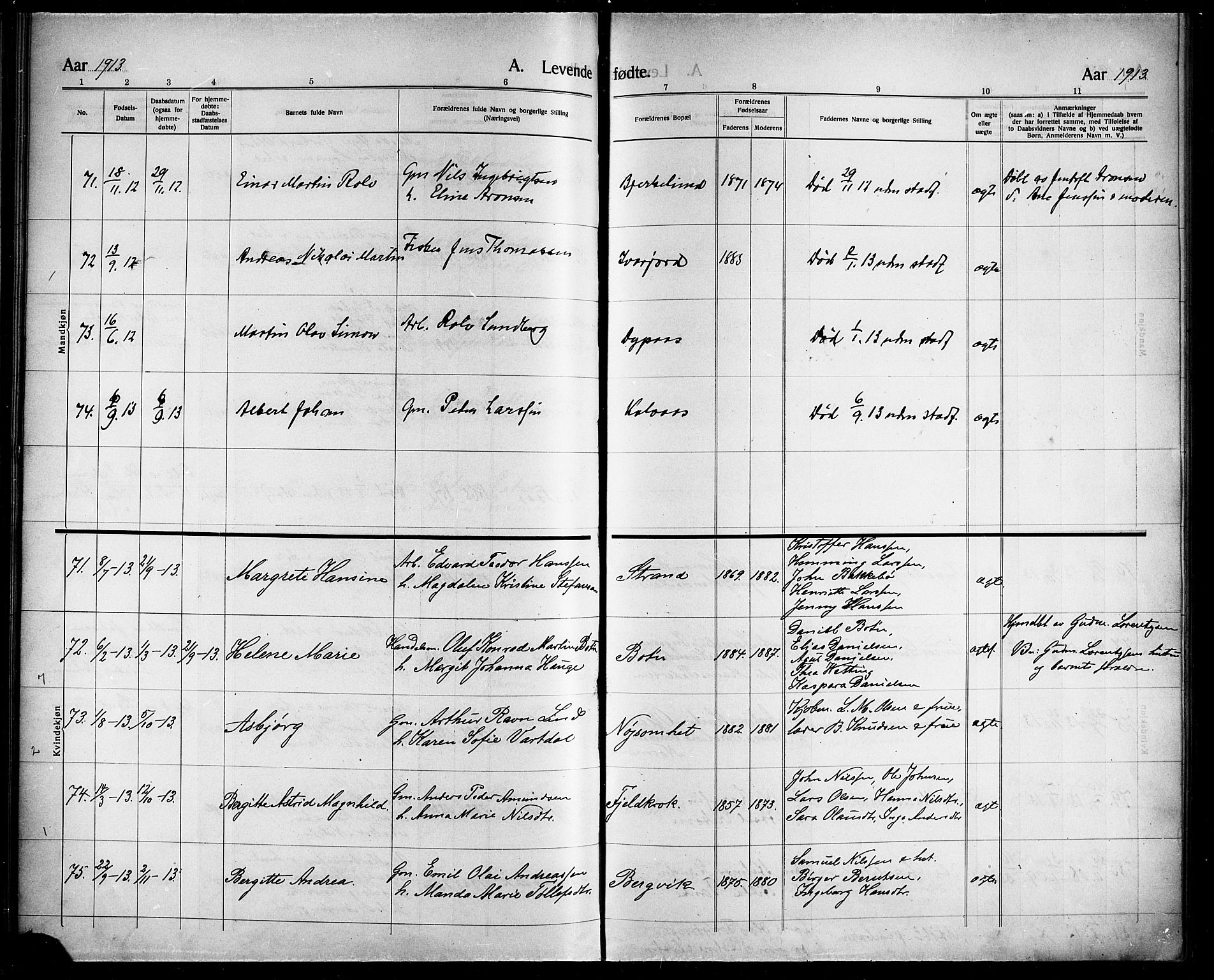 Ministerialprotokoller, klokkerbøker og fødselsregistre - Nordland, AV/SAT-A-1459/863/L0916: Parish register (copy) no. 863C06, 1907-1921