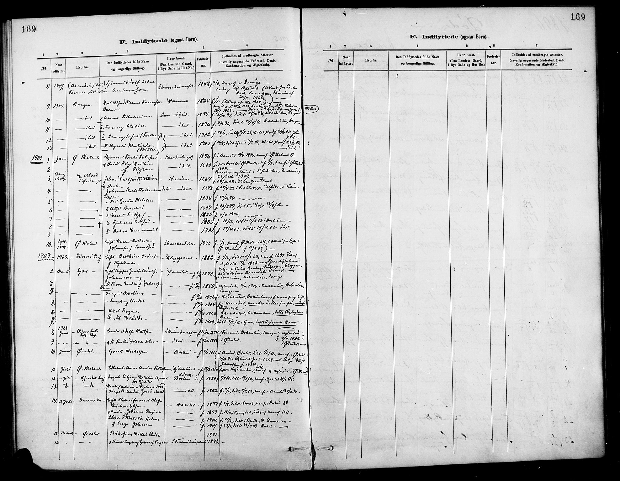 Barbu sokneprestkontor, AV/SAK-1111-0003/F/Fa/L0003: Parish register (official) no. A 3, 1883-1898, p. 169