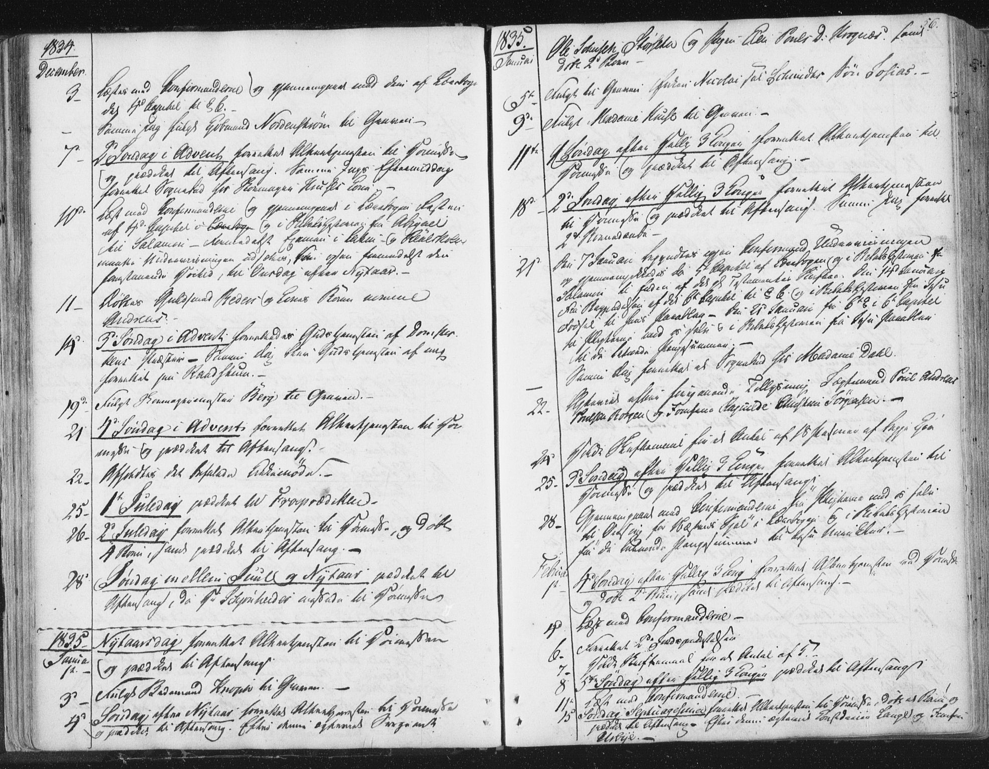 Ministerialprotokoller, klokkerbøker og fødselsregistre - Sør-Trøndelag, SAT/A-1456/602/L0127: Curate's parish register no. 602B01, 1821-1875, p. 56