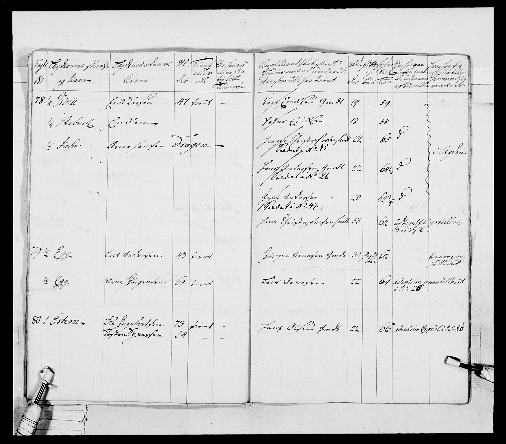 Generalitets- og kommissariatskollegiet, Det kongelige norske kommissariatskollegium, AV/RA-EA-5420/E/Eh/L0037: 1. Akershusiske nasjonale infanteriregiment, 1767-1773, p. 313