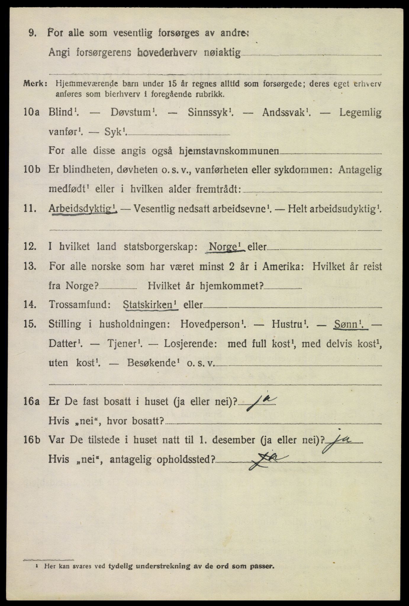 SAH, 1920 census for Nord-Fron, 1920, p. 6679