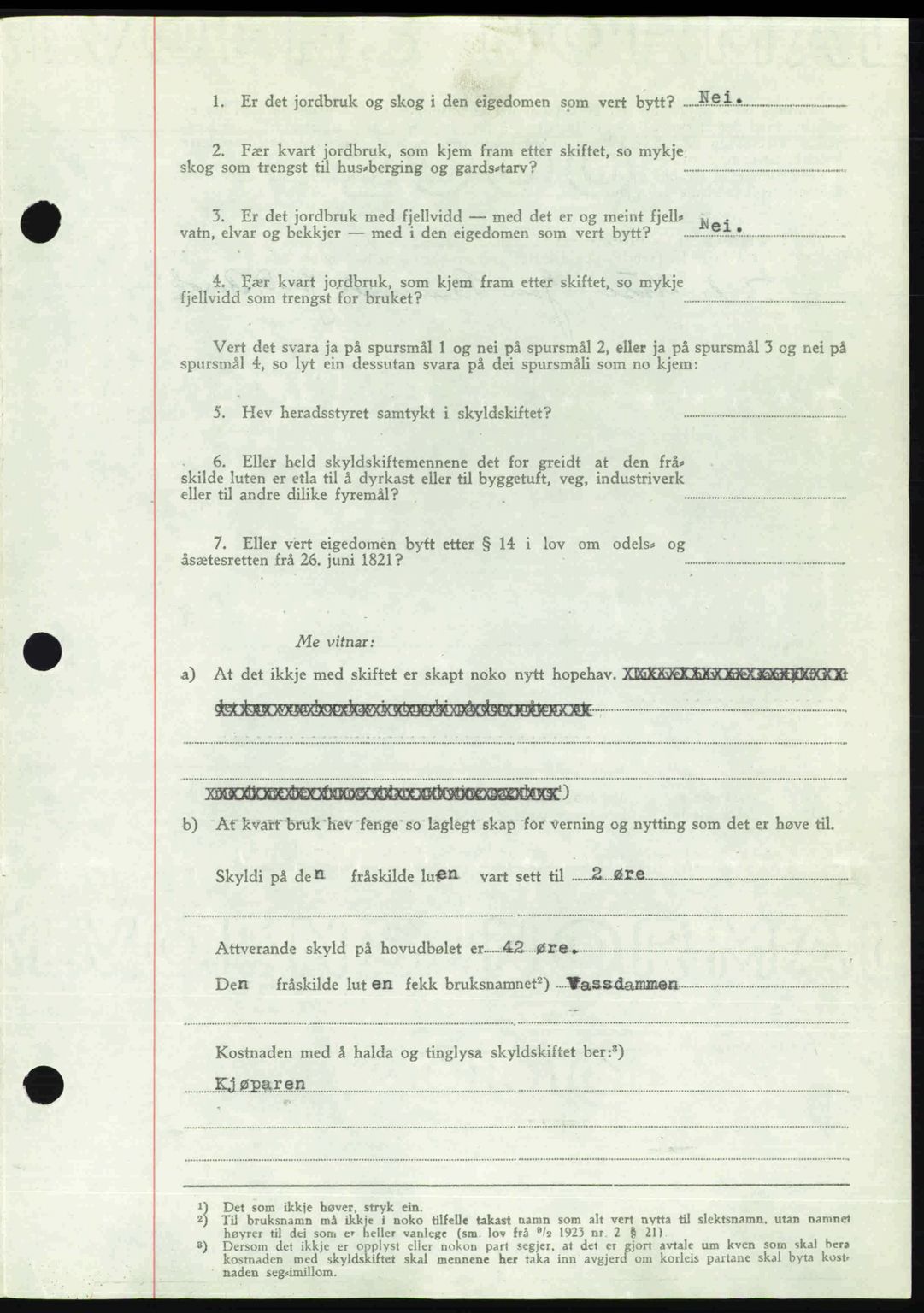 Romsdal sorenskriveri, AV/SAT-A-4149/1/2/2C: Mortgage book no. A21, 1946-1946, Diary no: : 2367/1946