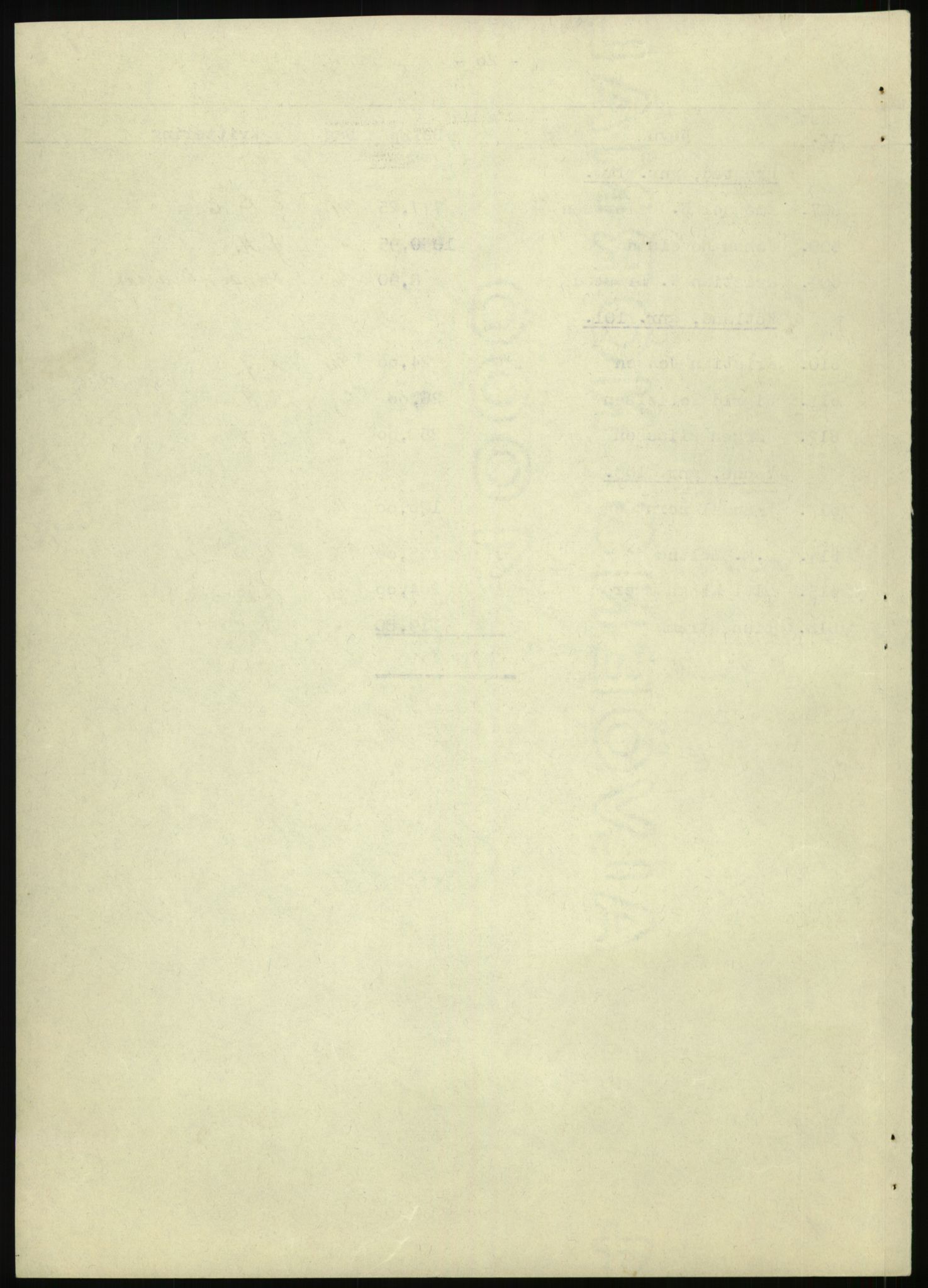 Forsvarsdepartementet, 10. kontor / Oppgjørskontoret, AV/RA-RAFA-1225/D/Db/L0180: Lista oppgjørskontor, 1942-1952, p. 1197