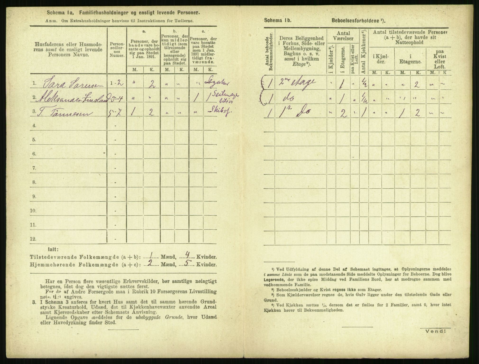 RA, 1891 census for 1103 Stavanger, 1891, p. 1086