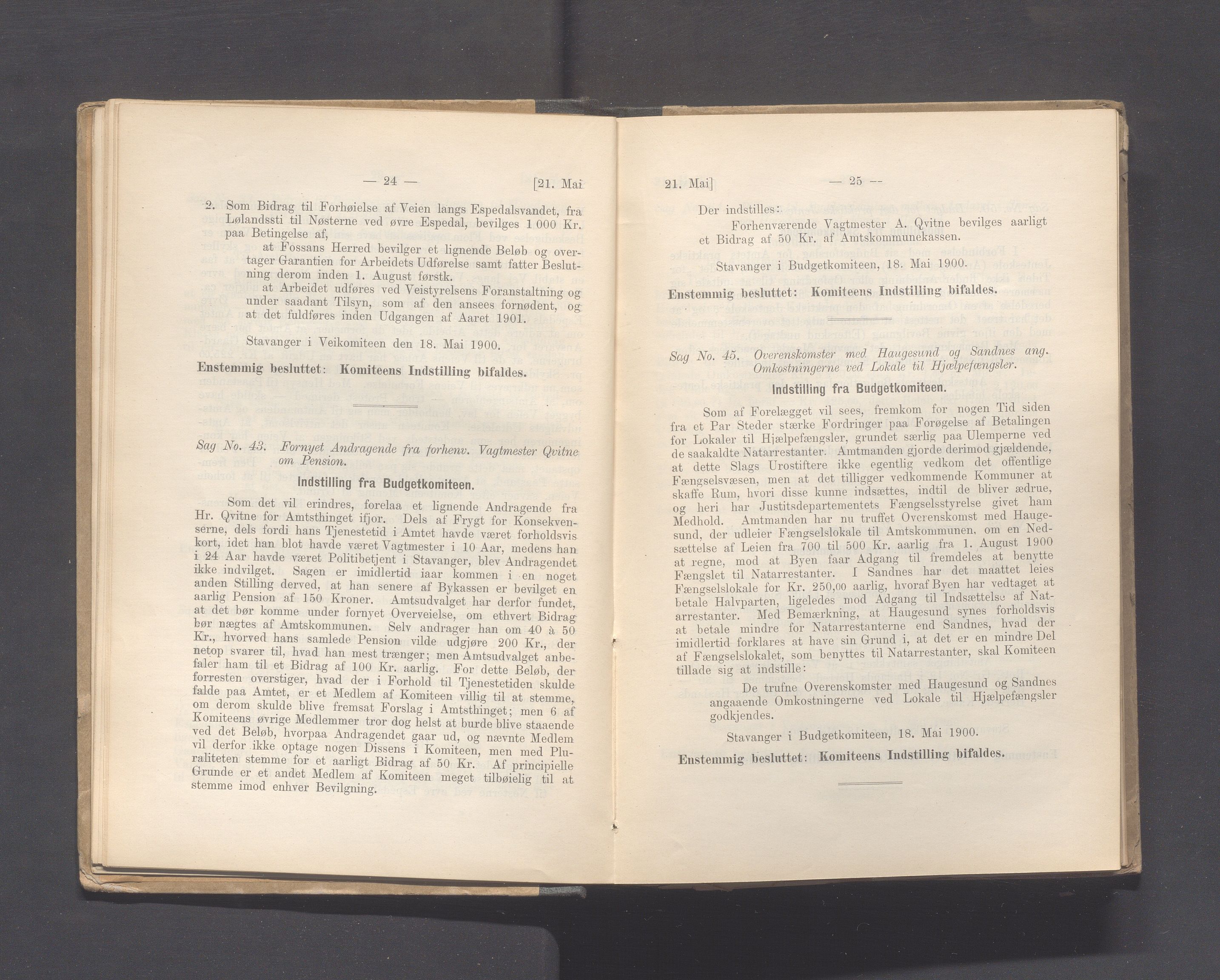 Rogaland fylkeskommune - Fylkesrådmannen , IKAR/A-900/A, 1900, p. 20