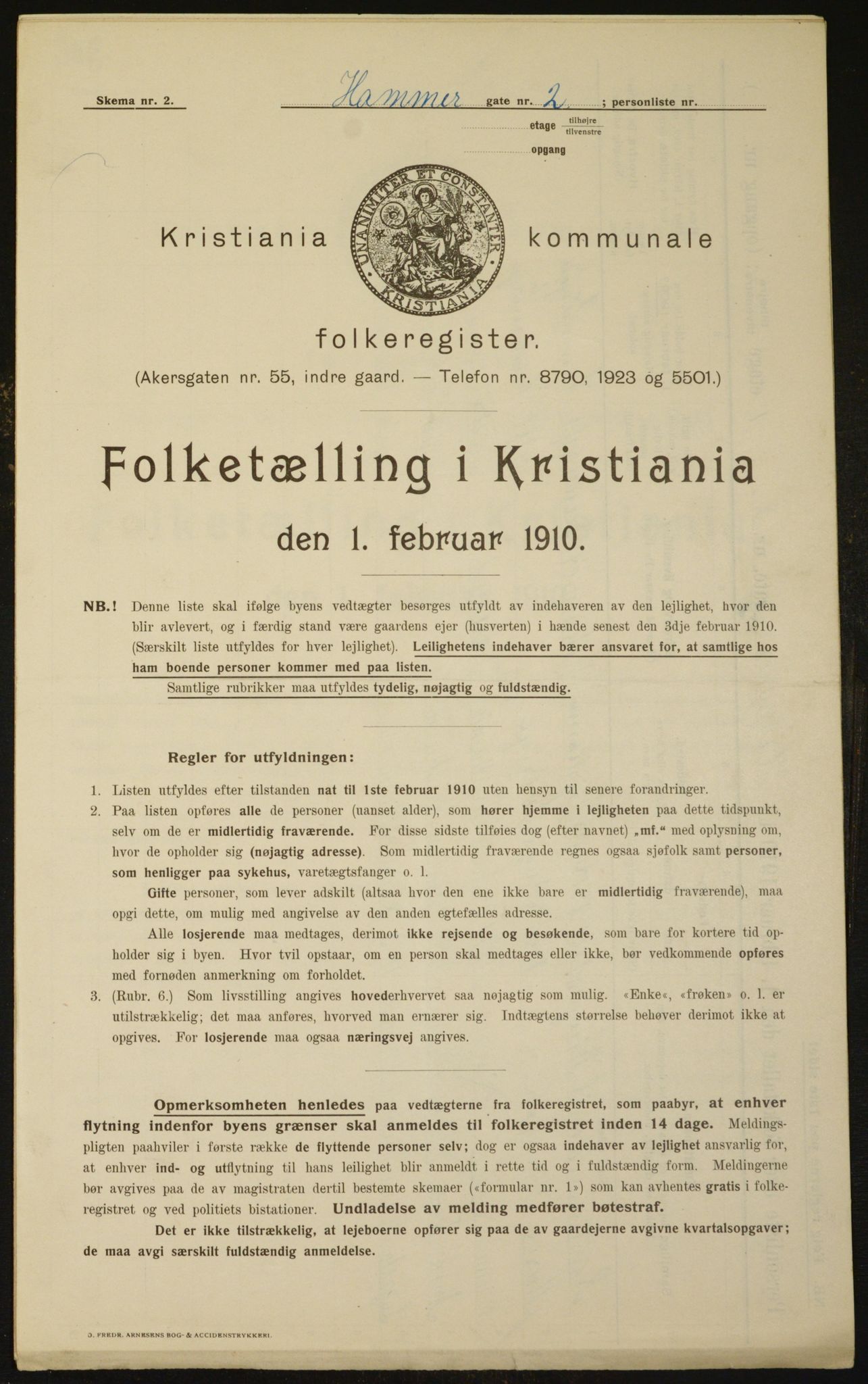 OBA, Municipal Census 1910 for Kristiania, 1910, p. 32191