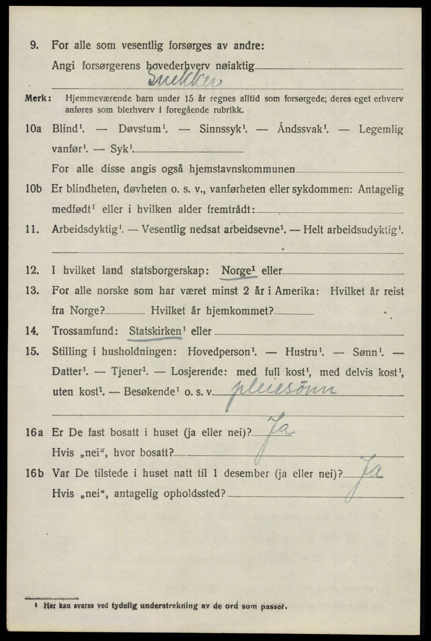 SAO, 1920 census for Nesodden, 1920, p. 6398