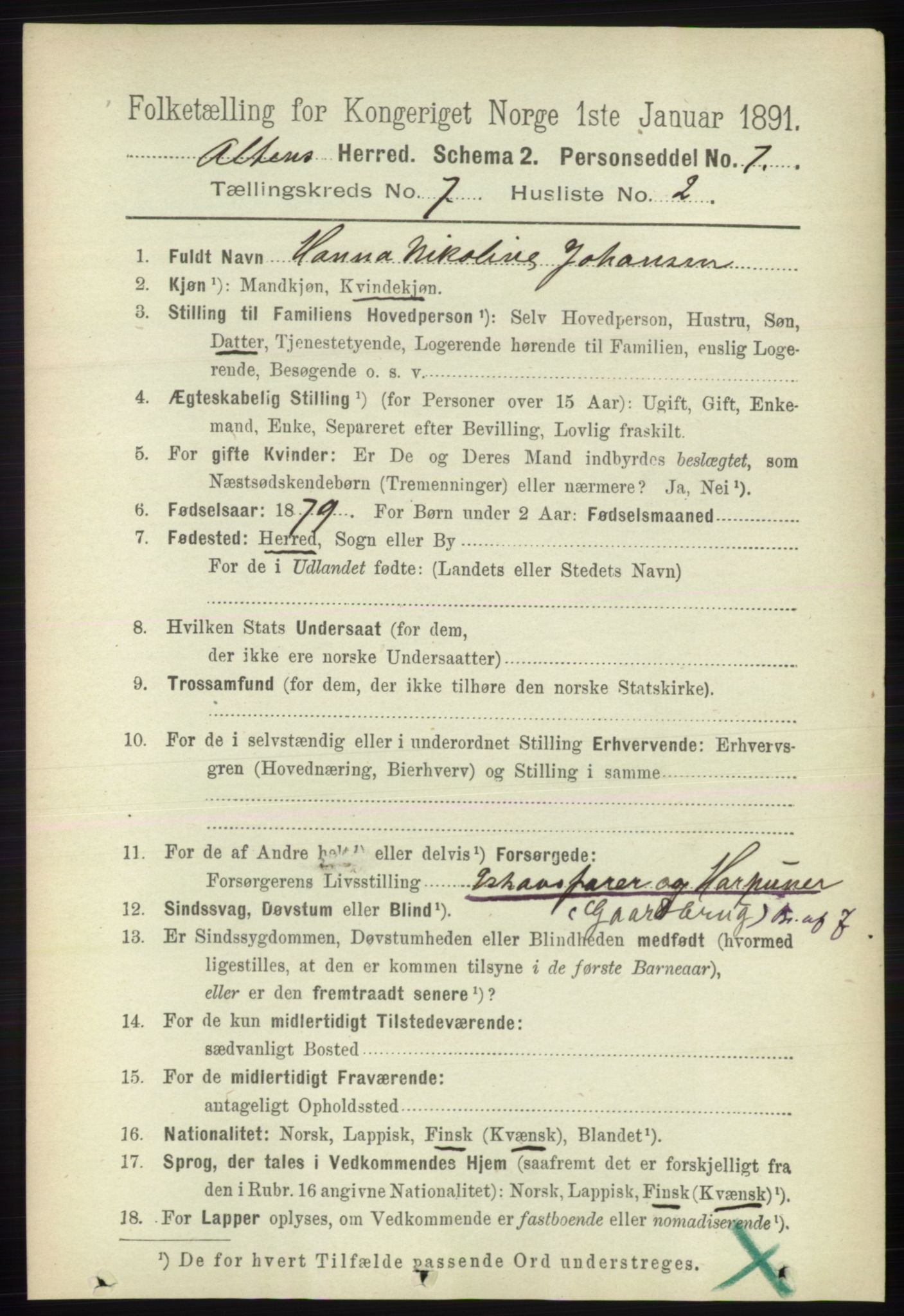 RA, 1891 census for 2012 Alta, 1891, p. 2117