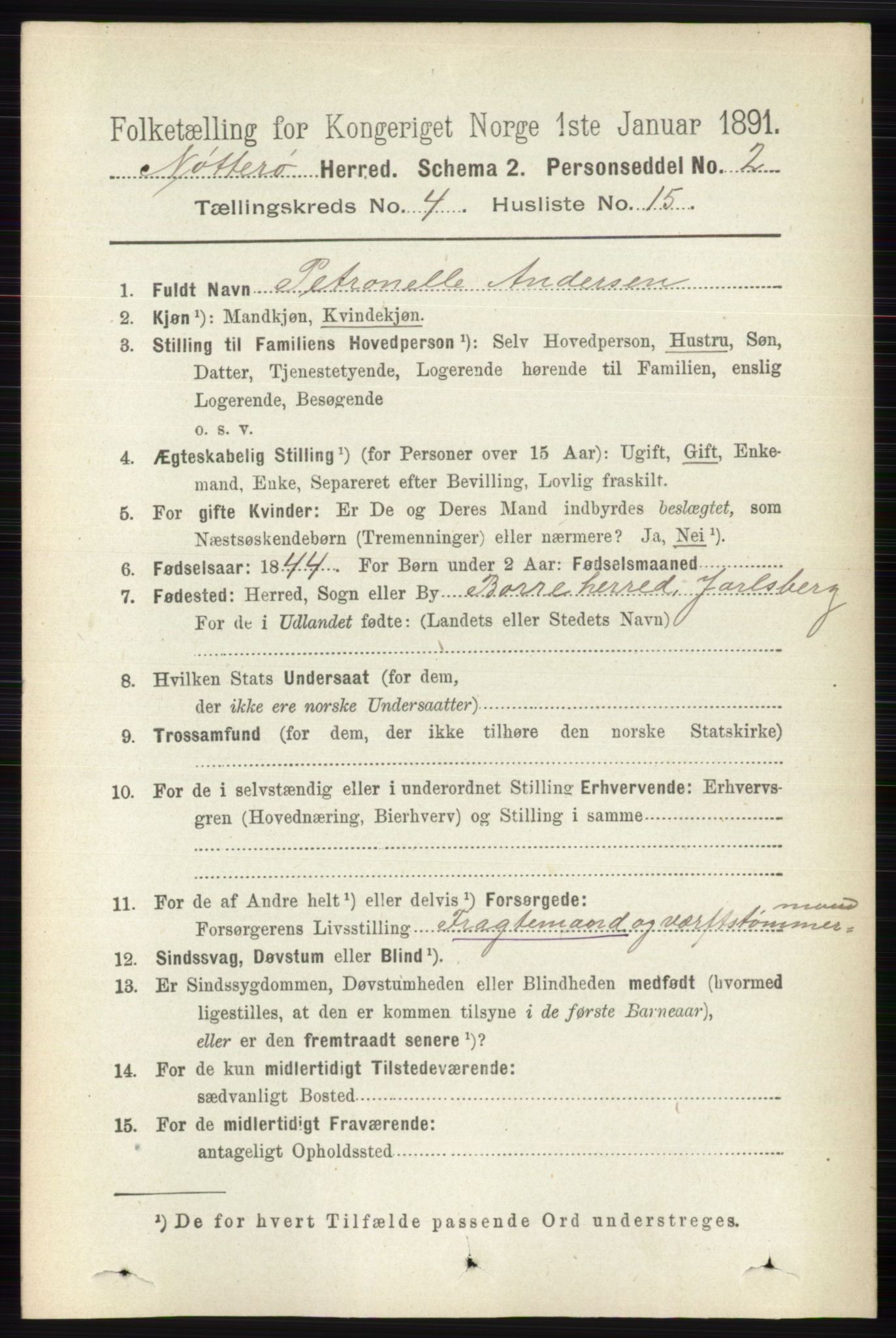 RA, 1891 census for 0722 Nøtterøy, 1891, p. 2114