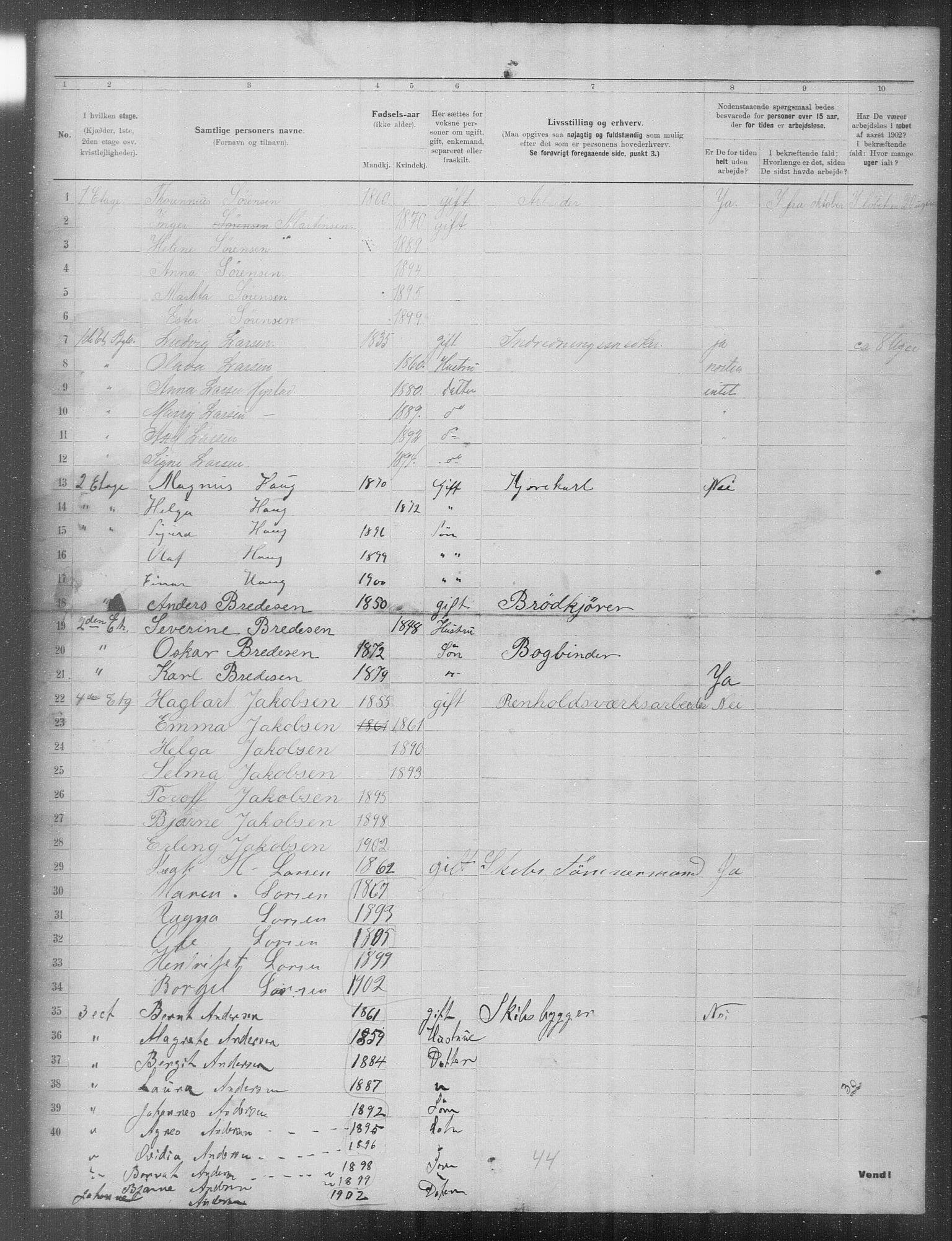 OBA, Municipal Census 1902 for Kristiania, 1902, p. 23302