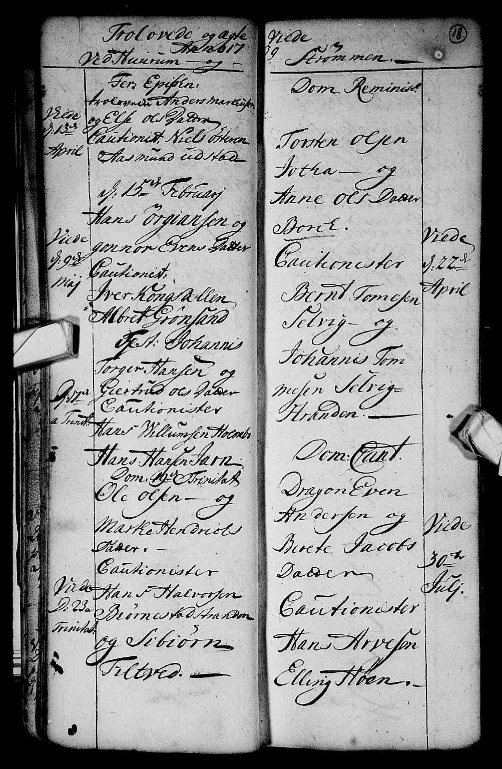 Hurum kirkebøker, SAKO/A-229/F/Fa/L0003: Parish register (official) no. 3, 1733-1757, p. 18