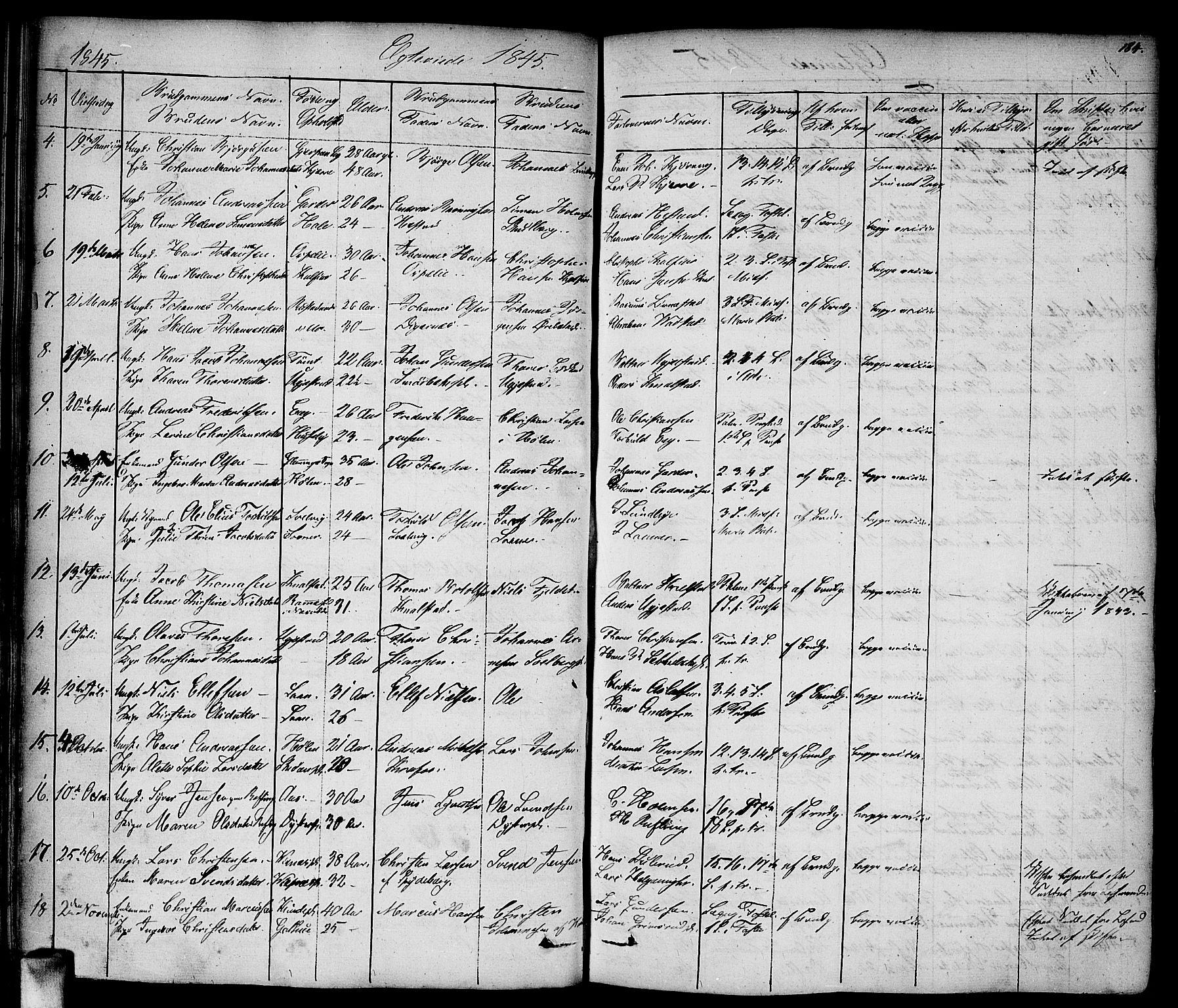 Vestby prestekontor Kirkebøker, SAO/A-10893/F/Fa/L0006: Parish register (official) no. I 6, 1827-1849, p. 184