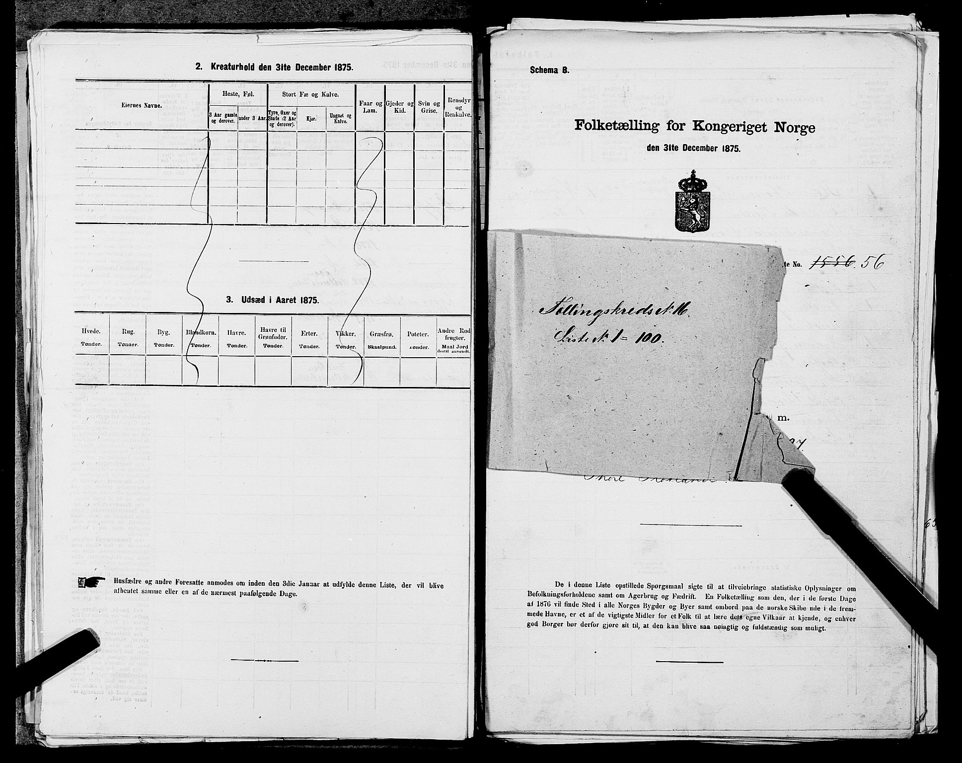 SAST, 1875 census for 1103 Stavanger, 1875, p. 3151