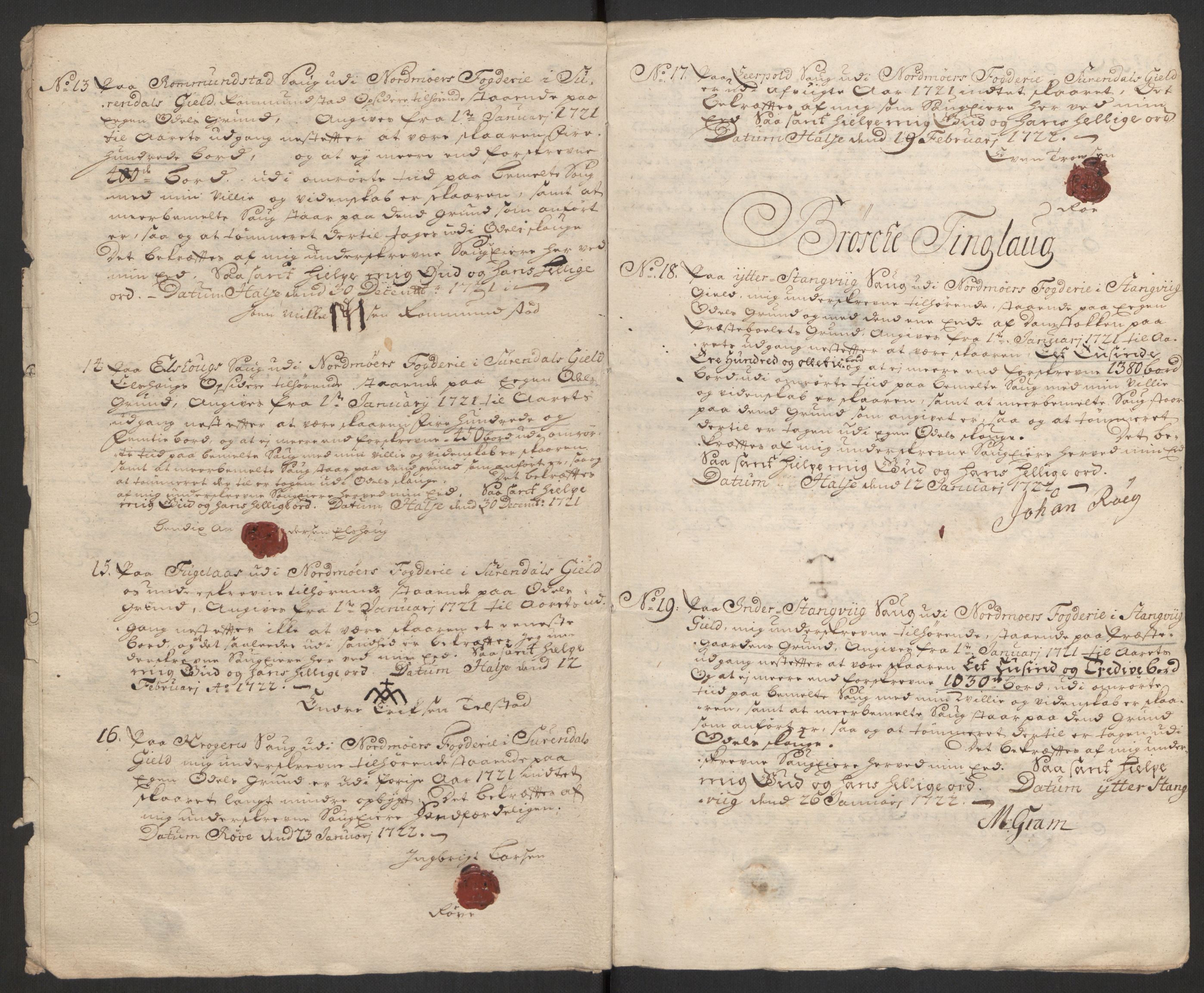 Rentekammeret inntil 1814, Reviderte regnskaper, Fogderegnskap, AV/RA-EA-4092/R56/L3754: Fogderegnskap Nordmøre, 1721, p. 111