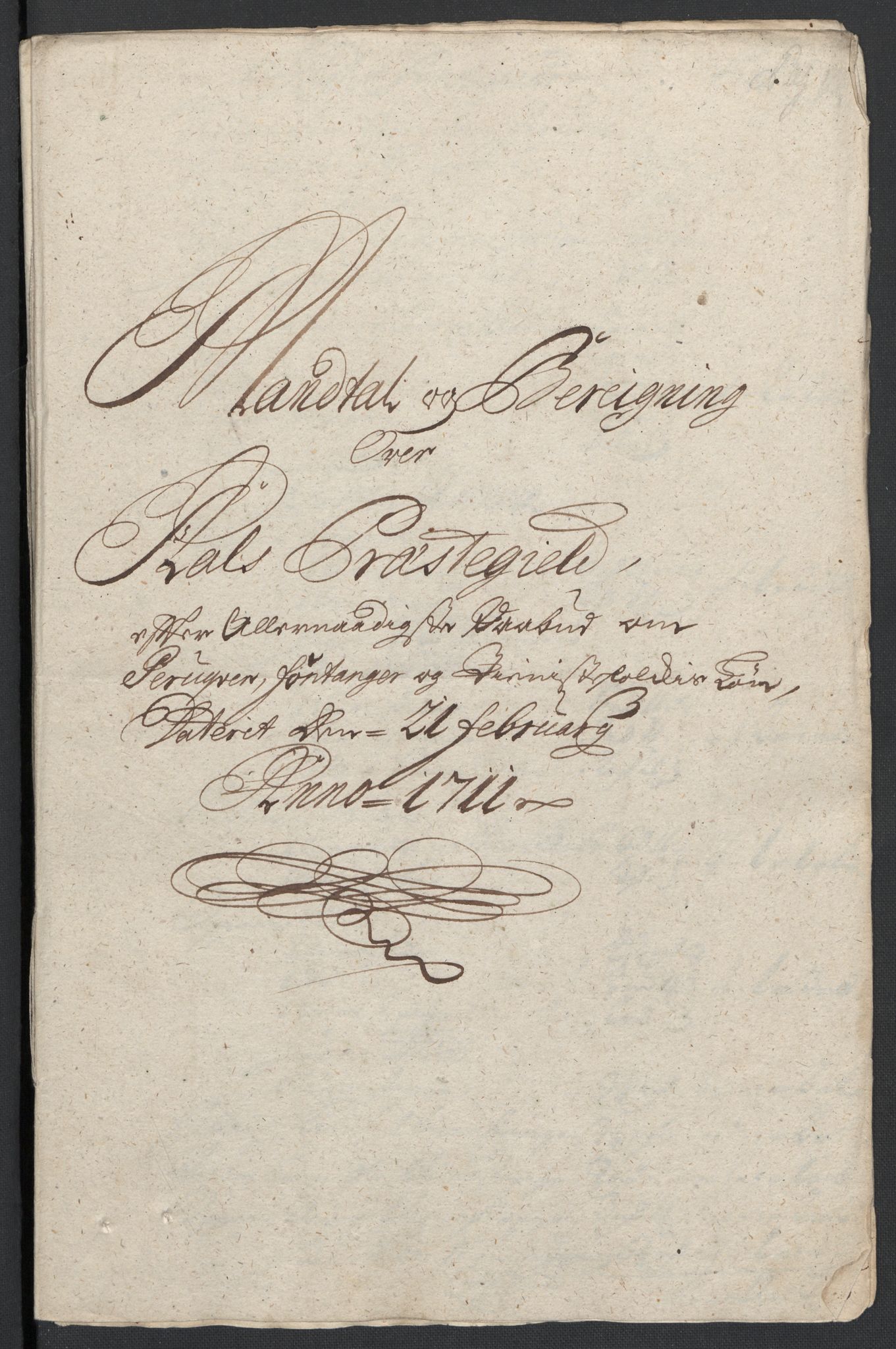 Rentekammeret inntil 1814, Reviderte regnskaper, Fogderegnskap, AV/RA-EA-4092/R23/L1469: Fogderegnskap Ringerike og Hallingdal, 1711, p. 282