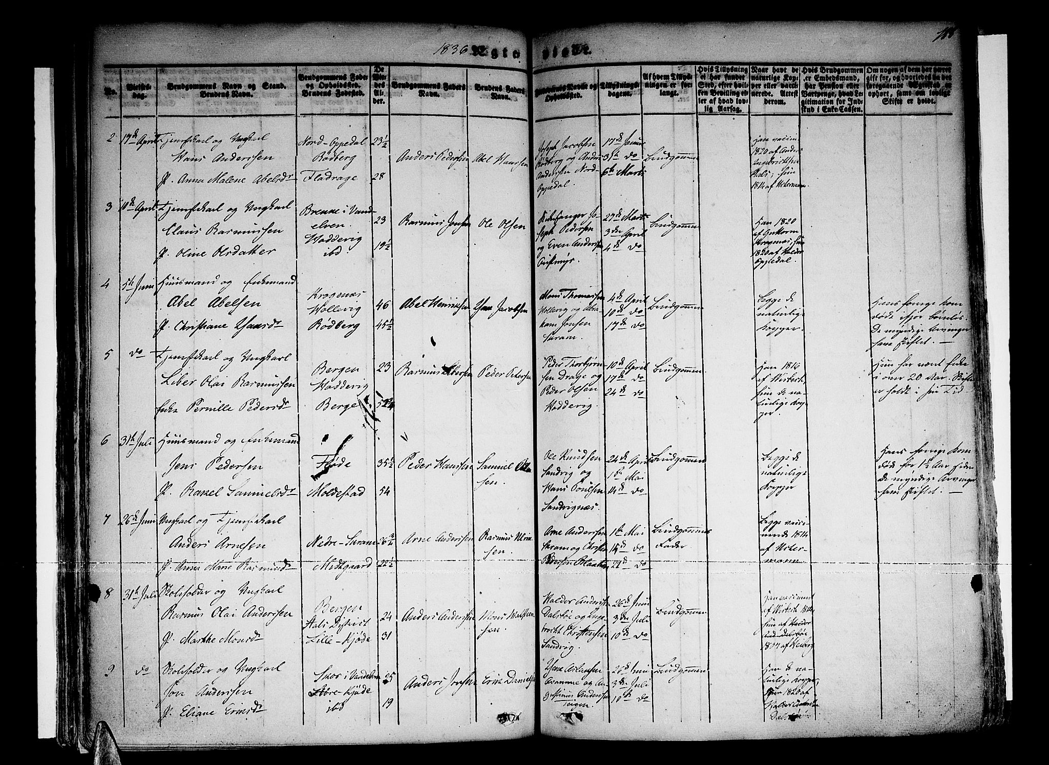 Selje sokneprestembete, SAB/A-99938/H/Ha/Haa/Haaa: Parish register (official) no. A 9, 1829-1844, p. 188