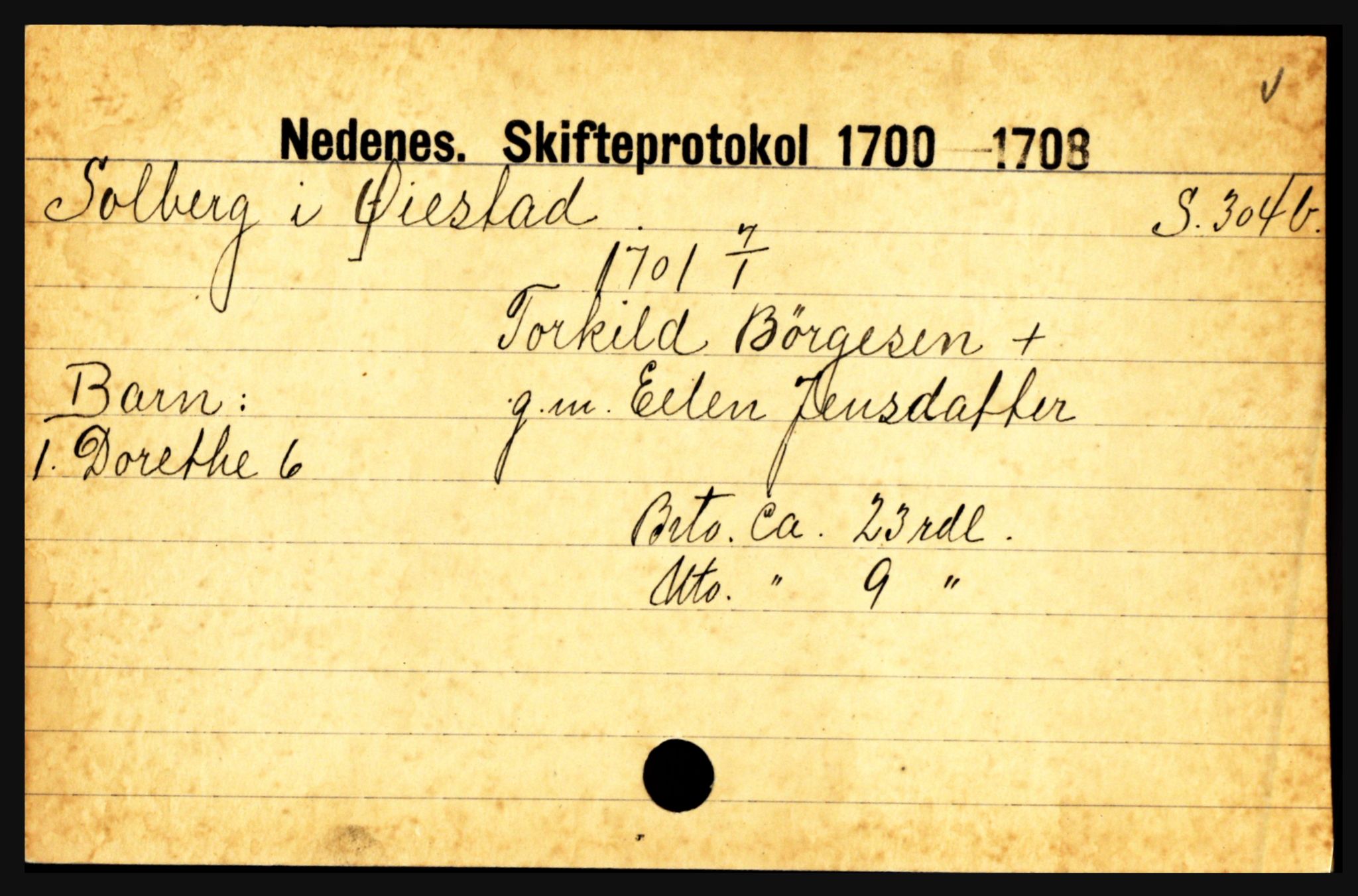 Nedenes sorenskriveri før 1824, AV/SAK-1221-0007/H, p. 27555