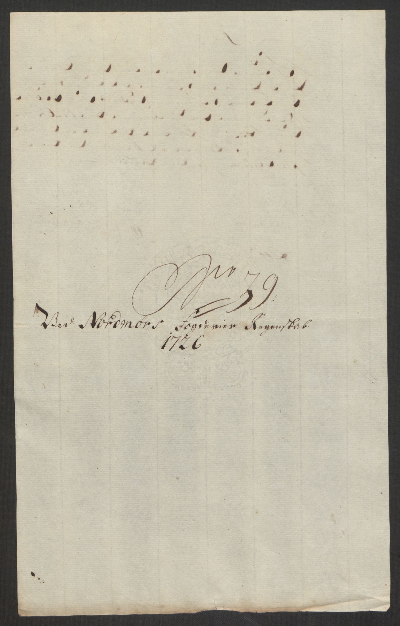 Rentekammeret inntil 1814, Reviderte regnskaper, Fogderegnskap, AV/RA-EA-4092/R56/L3759: Fogderegnskap Nordmøre, 1726, p. 235