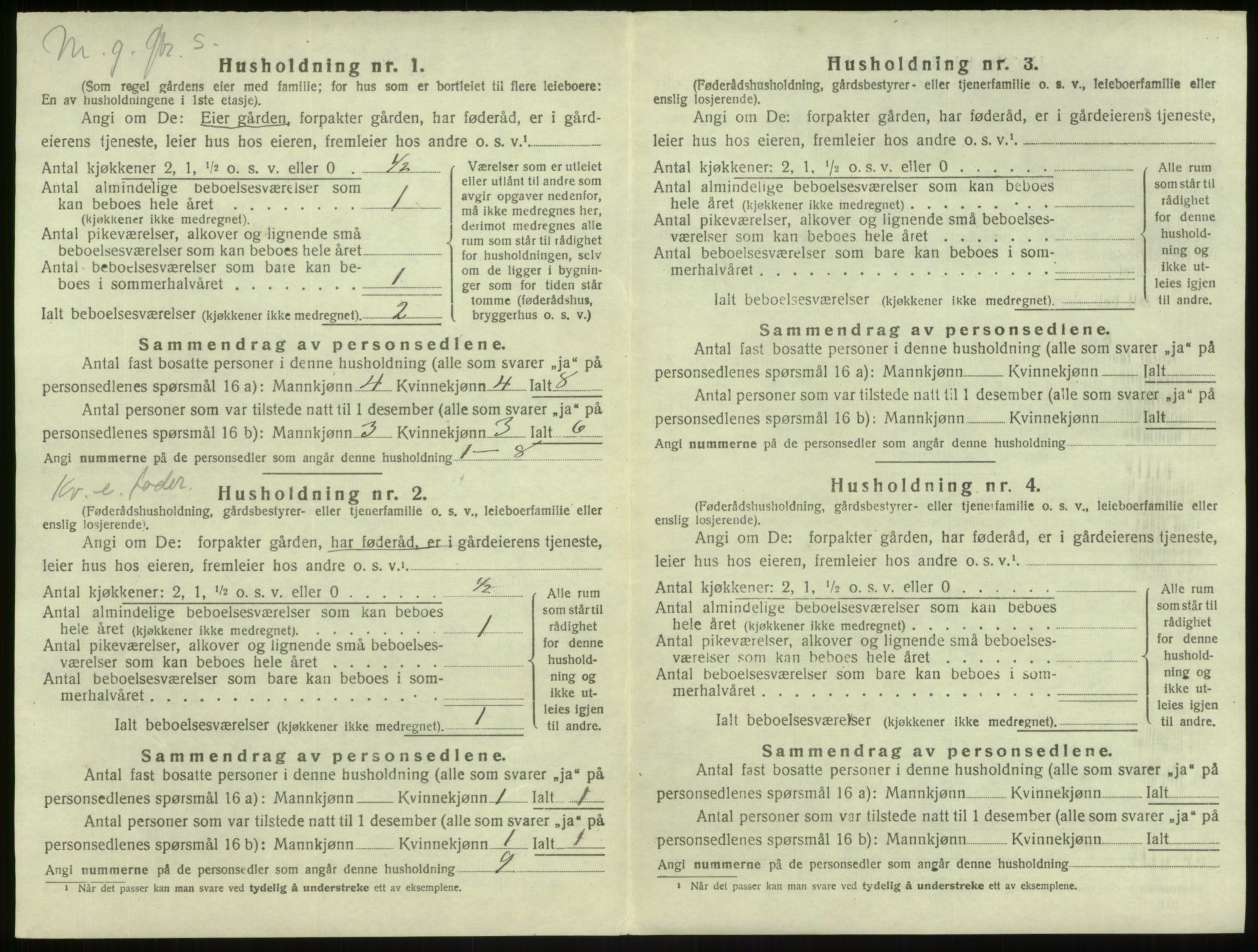 SAB, 1920 census for Lindås, 1920, p. 281