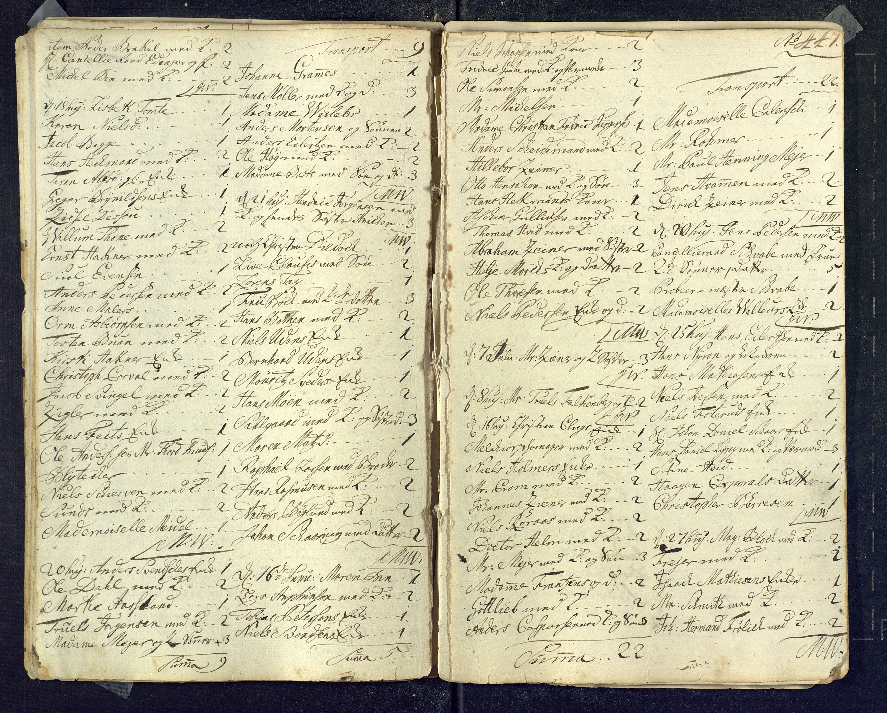 Kongsberg kirkebøker, SAKO/A-22/M/Ma/L0001: Communicants register no. 1, 1731-1739, p. 447