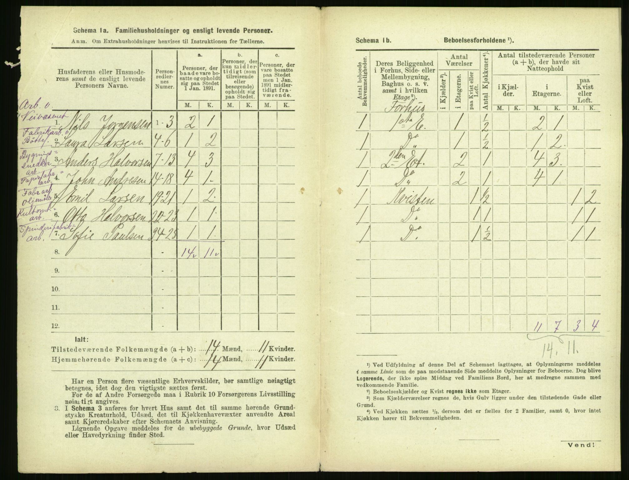 RA, 1891 census for 0301 Kristiania, 1891, p. 160288