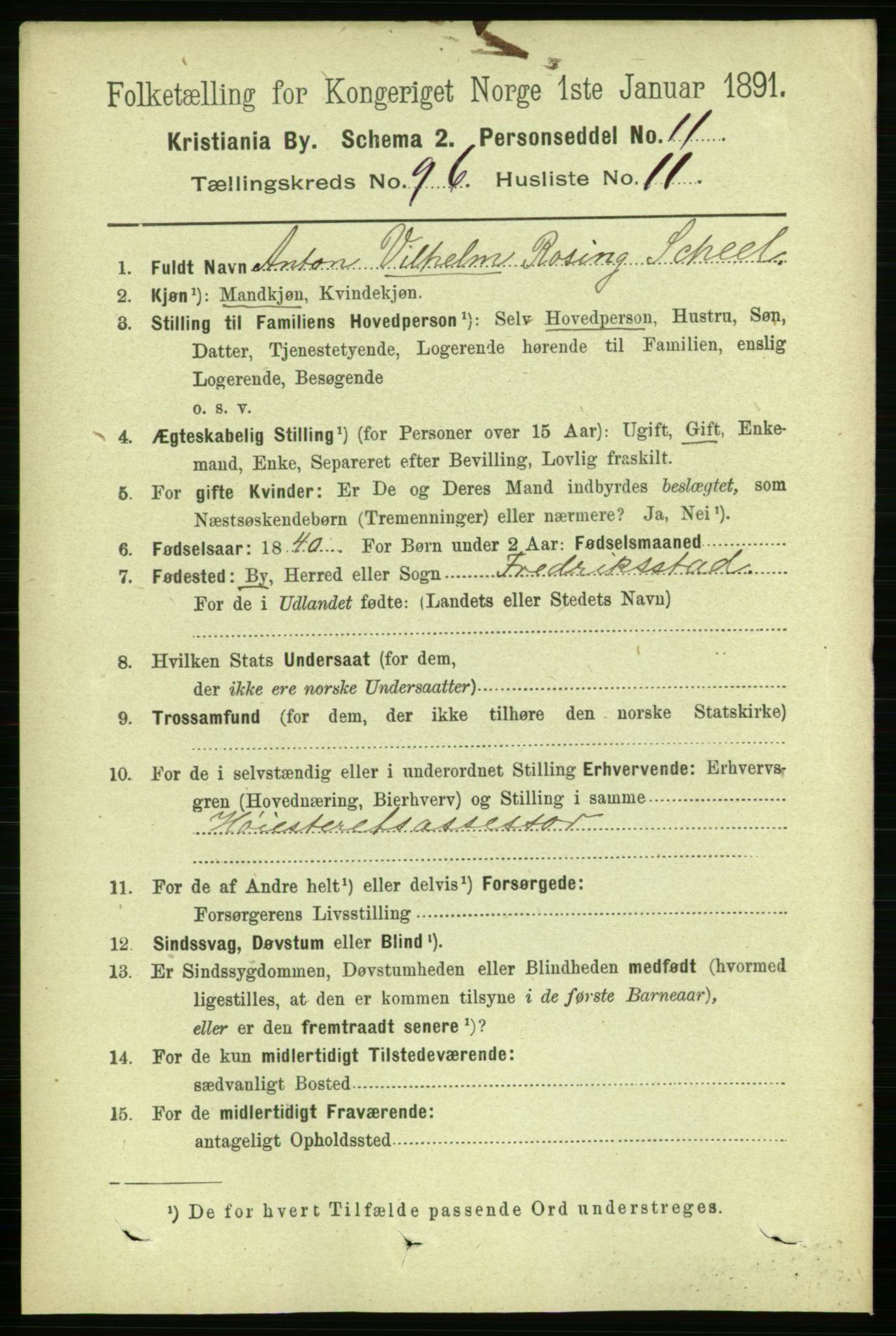 RA, 1891 census for 0301 Kristiania, 1891, p. 46818