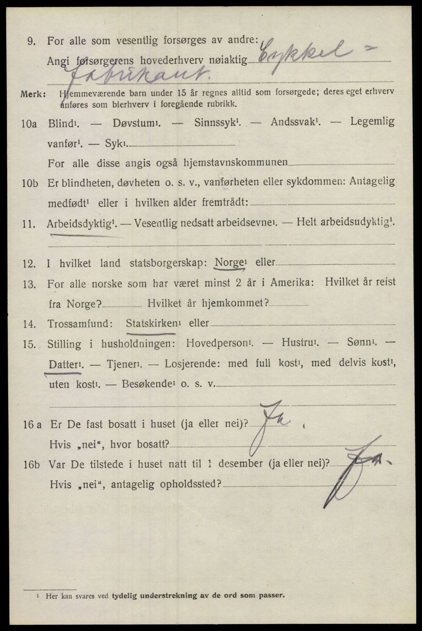 SAO, 1920 census for Lillestrøm, 1920, p. 2015