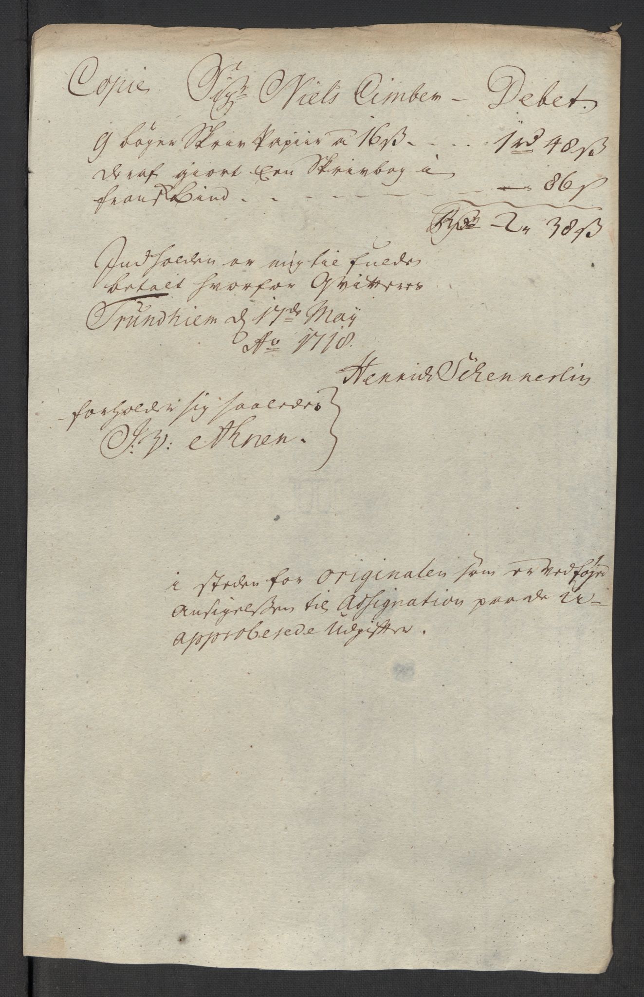 Rentekammeret inntil 1814, Reviderte regnskaper, Fogderegnskap, RA/EA-4092/R57/L3865: Fogderegnskap Fosen, 1717, p. 227