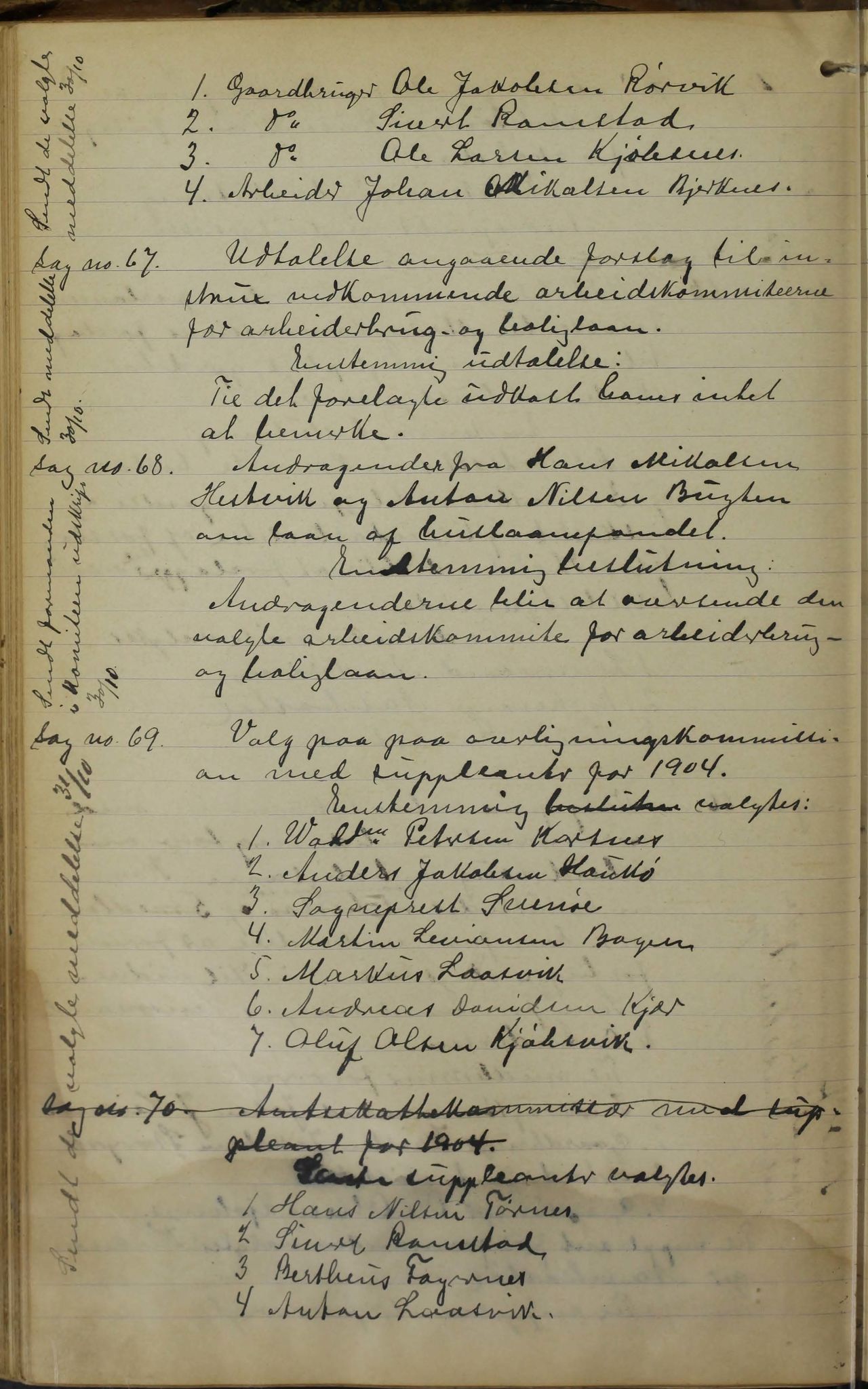 Tysfjord kommune. Formannskapet, AIN/K-18500.150/100/L0002: Forhandlingsprotokoll for Tysfjordens formandskap, 1895-1912